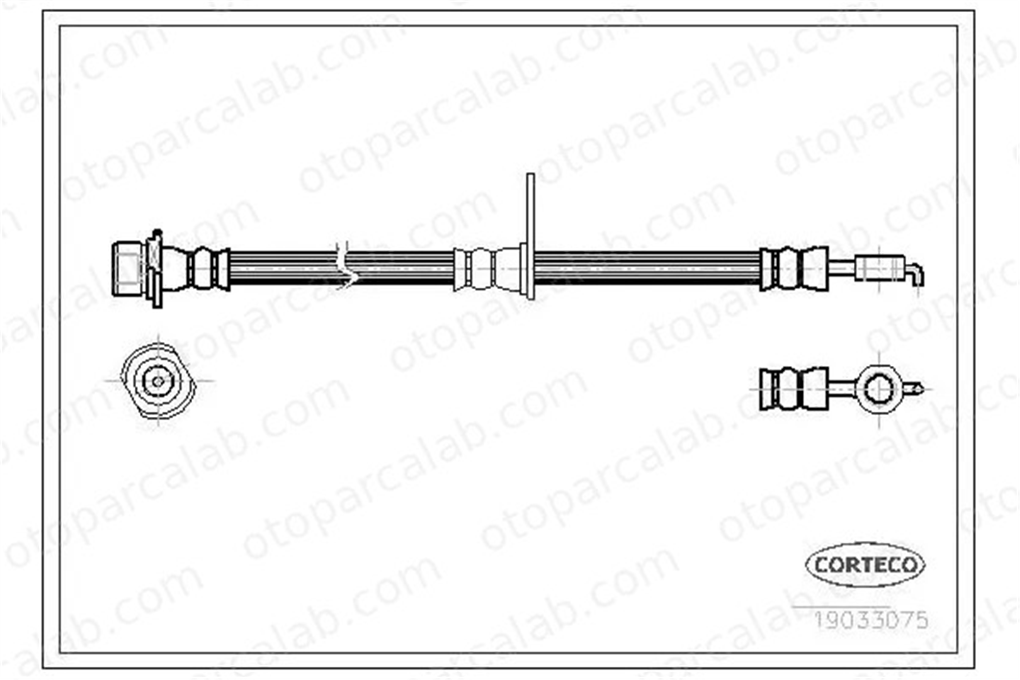 BERSE 6305 Fren Hortumu Ön Sol TOYOTA COROLLA Verso COROLLA 9094702C47