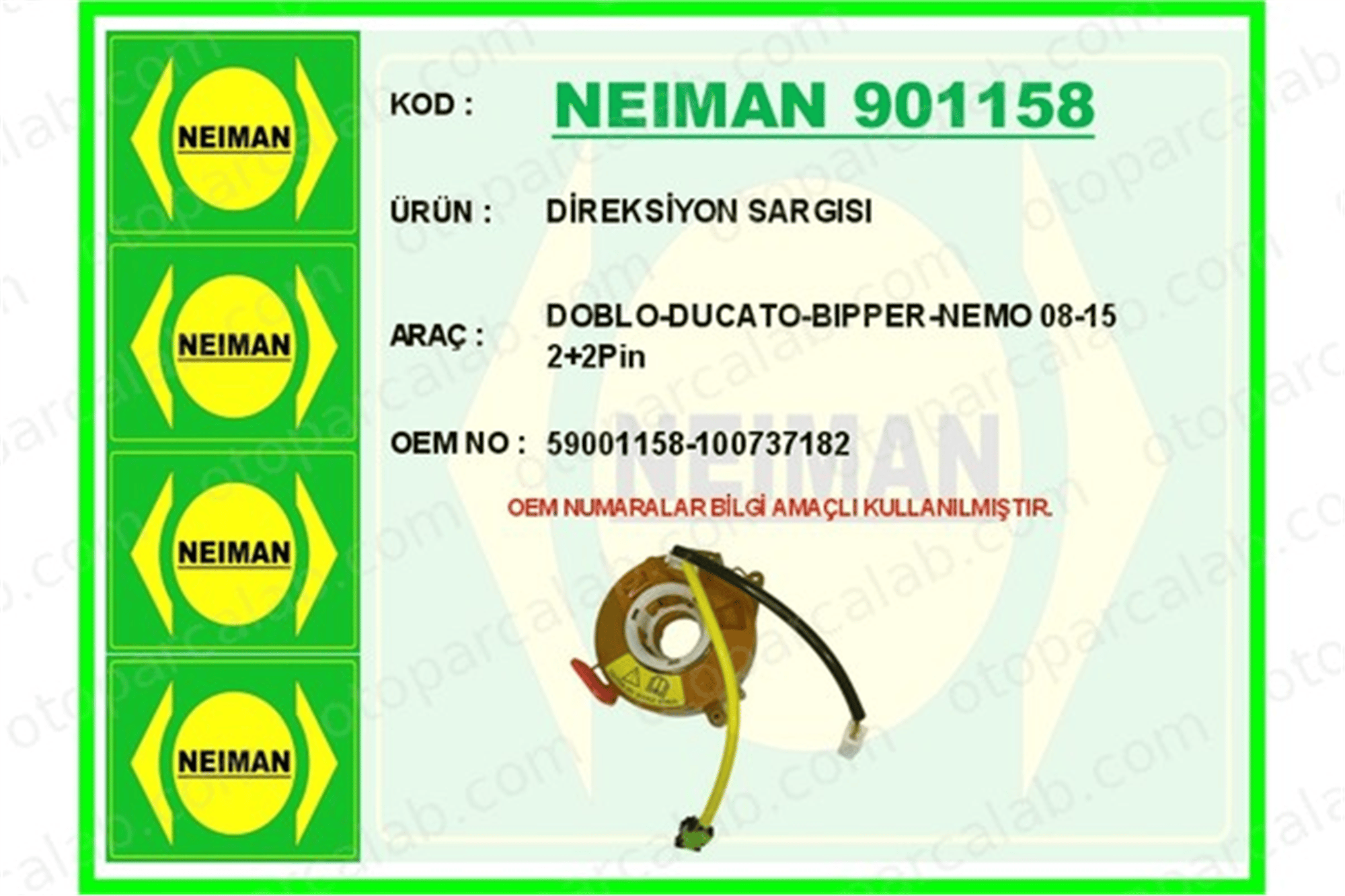 BESCHER 901158 Airbag Sargısı FIAT 500X JEEP RENEGADE SUV 59001158 100737182