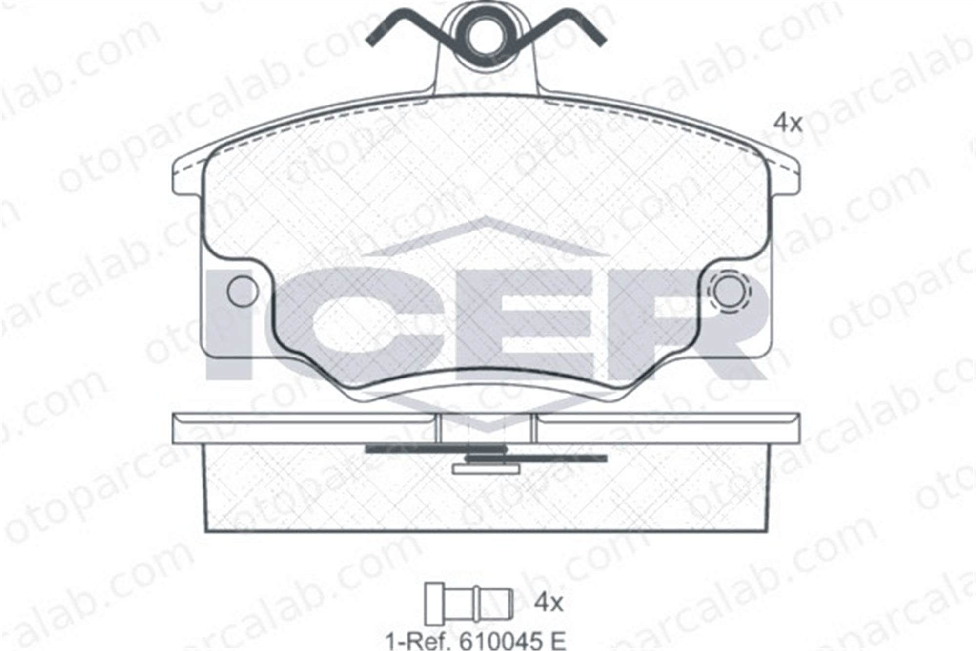 BESER 3468 Fren Disk Balata Ön BEŞER 3468 FIAT ARGENTA 132 5888153 794962