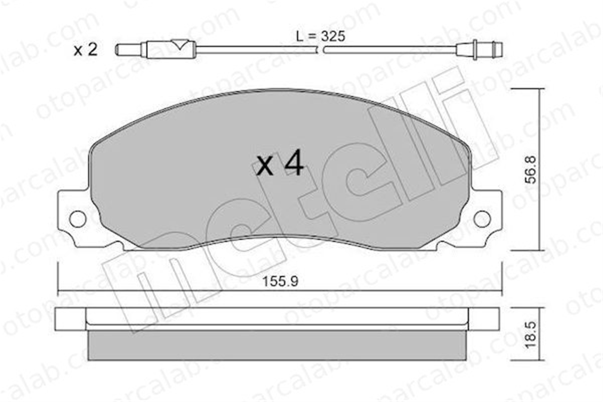 BESER 3482 Fren Disk Balata Ön BEŞER 3482 RENAULT TRAFIC Panelvan/Van TRAFIC Minibüs/Otobüs 7701202956 4403271