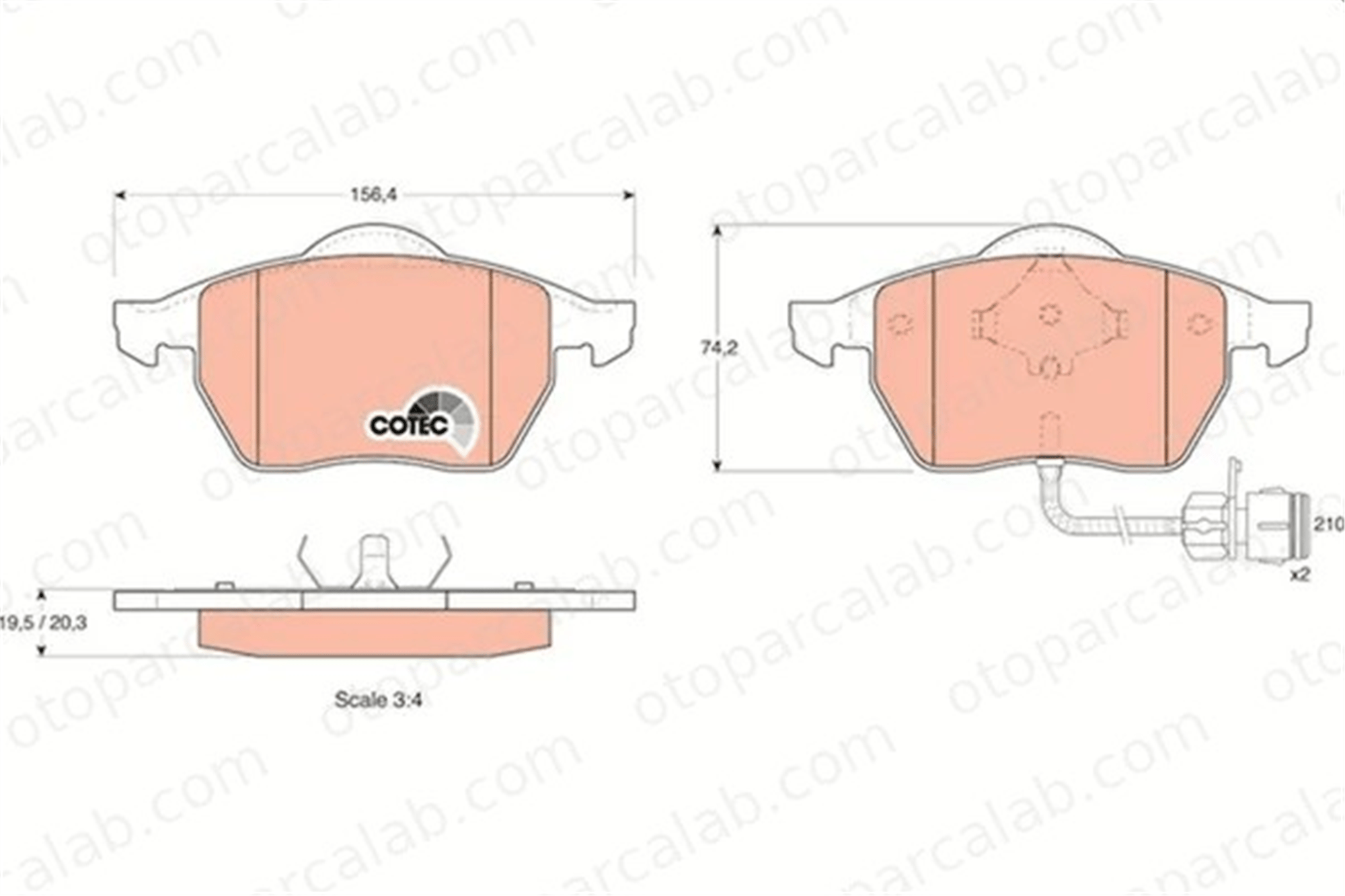 BESER 3590 Fren Disk Balata Ön BEŞER 3590 AUDI A6 C4 Avant A6 C4 441615105AA 441615106AA