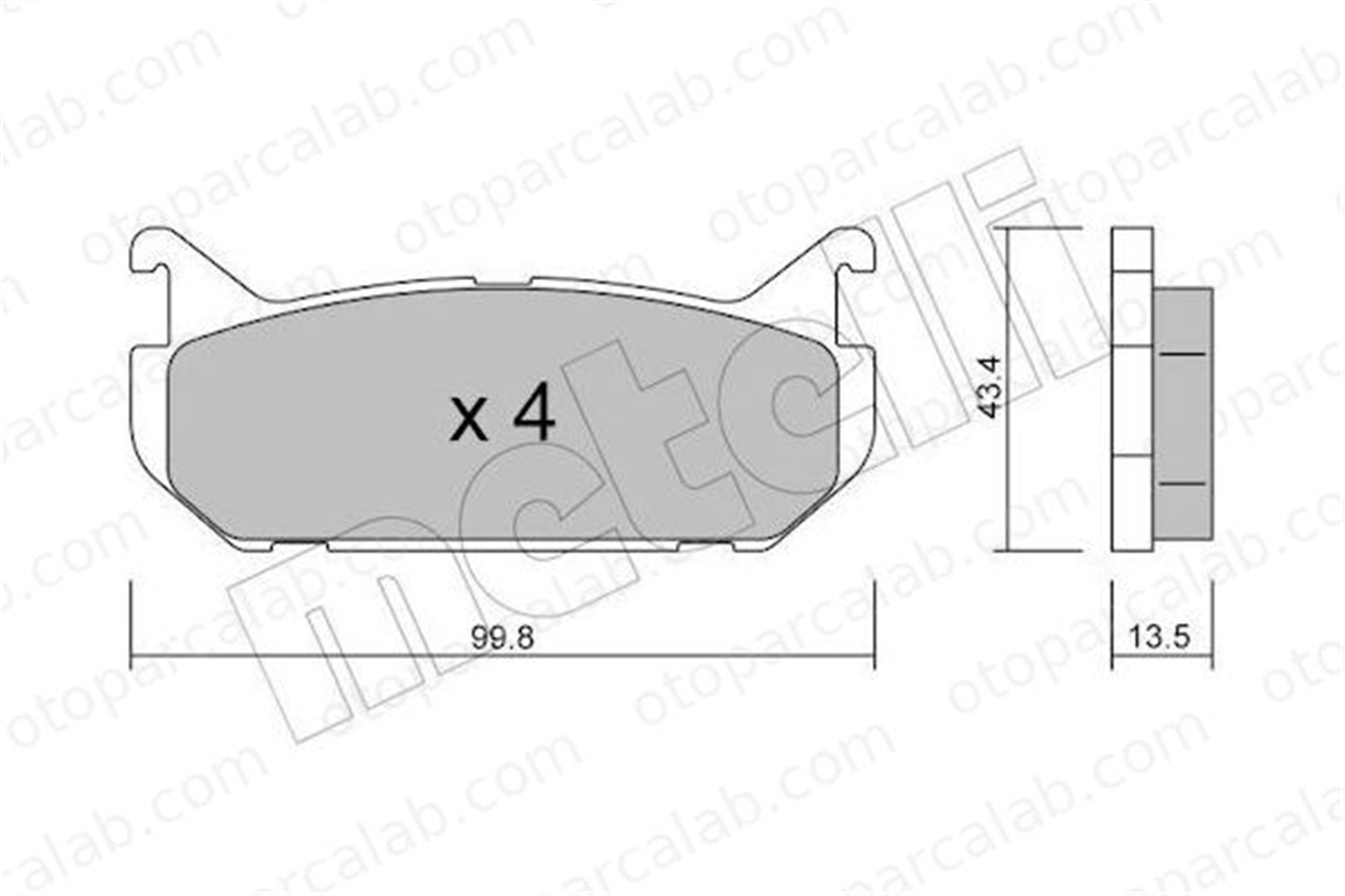 BESER 3833 Fren Disk Balata Arka BEŞER 3833 MAZDA 626 IV Hatchback 626 IV 3868298 3898005