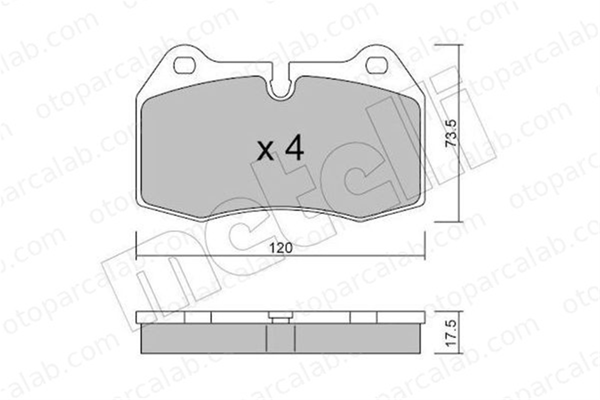 BESER 3909 Fren Disk Balata Ön BEŞER 3909 BMW 7 8 34111162210 34111162175