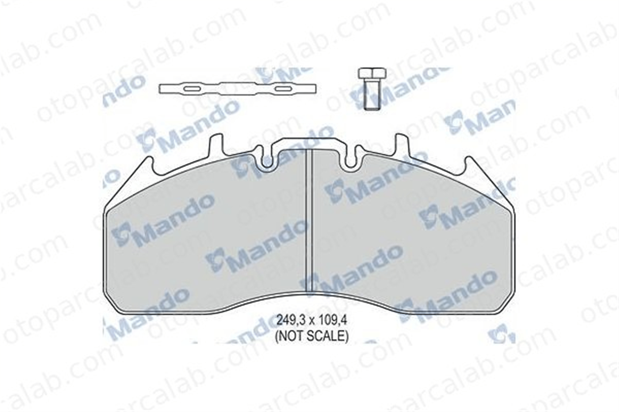 BESER 3917/1 Fren Disk Balata Ön BEŞER 3917/1 MERCEDES-BENZ AROCS VOLVO FL6 KTJC462K021AA 5001864363