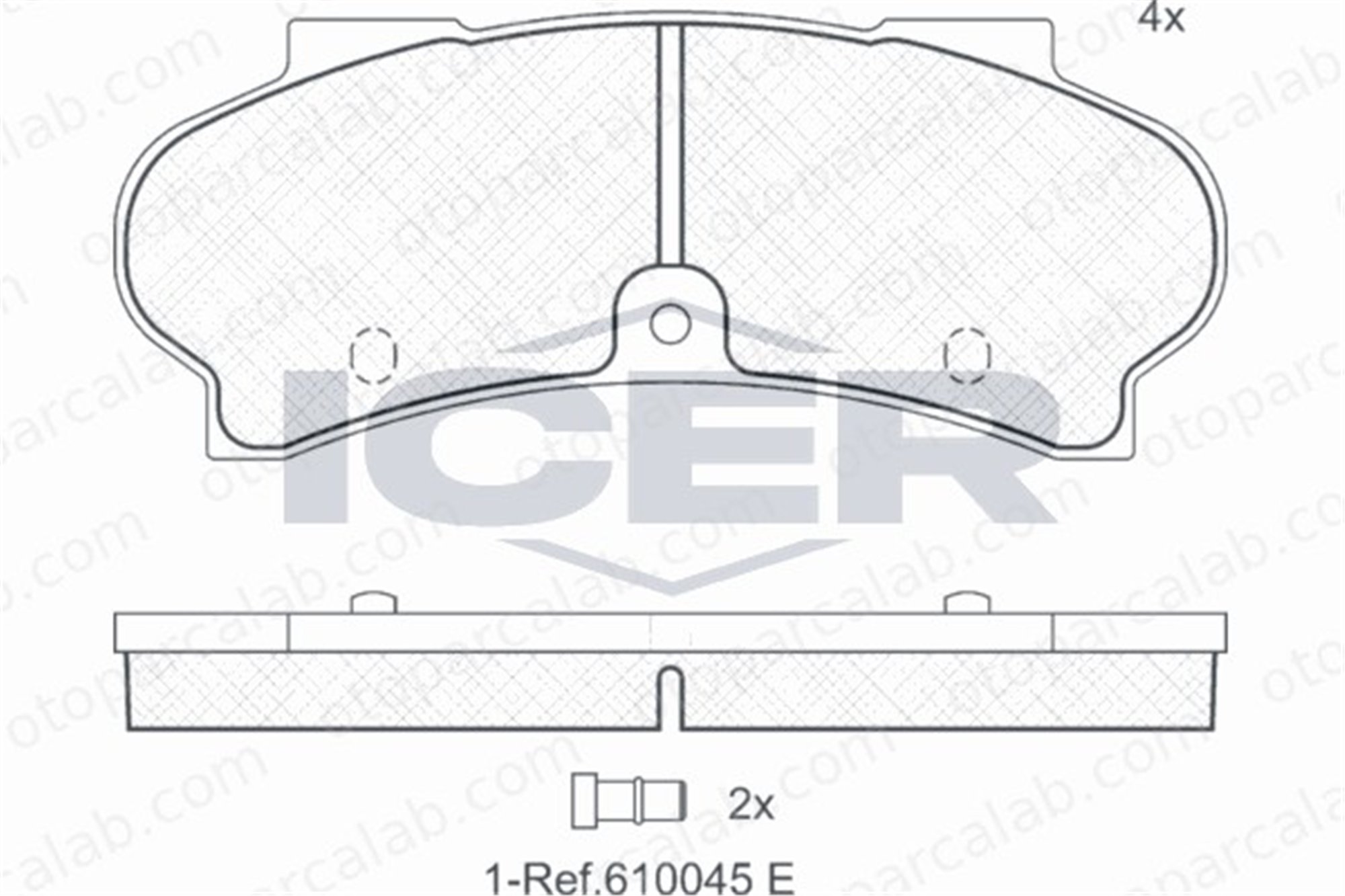 BESER 3941/A Fren Disk Balata Ön BEŞER 3941/A PEUGEOT J7 Panelvan/Van J7 Minibüs/Otobüs 140187 202602