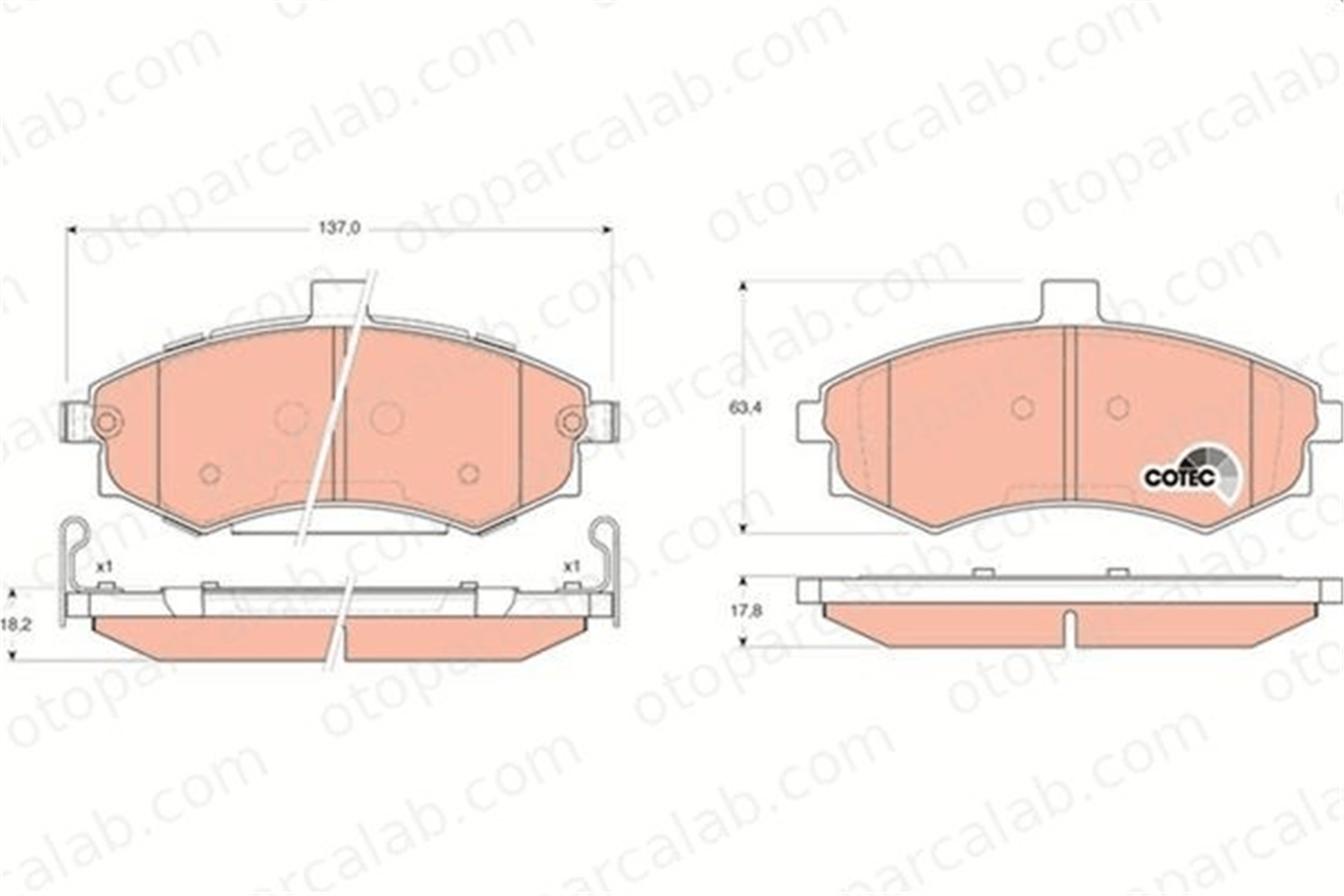 BESER 3961 Fren Disk Balata Ön BEŞER 3961 HYUNDAI ELANTRA III Sedan ELANTRA III 5810117A010 5810117A10