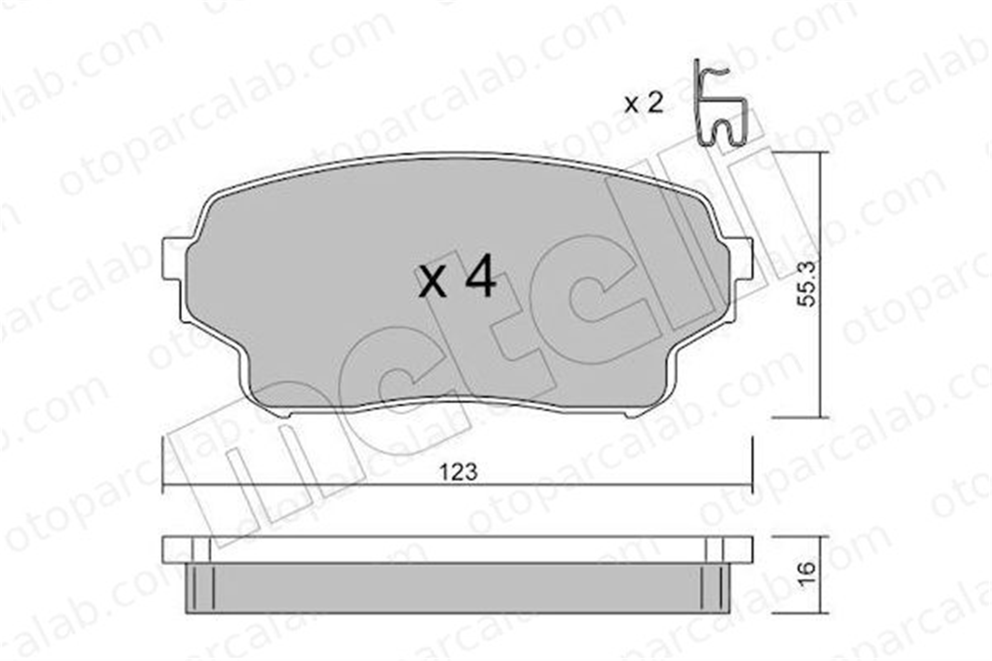 BESER 4000 Fren Disk Balata Ön BEŞER 4000 SUZUKI GRAND VITARA II 5520050J01 5520050J00