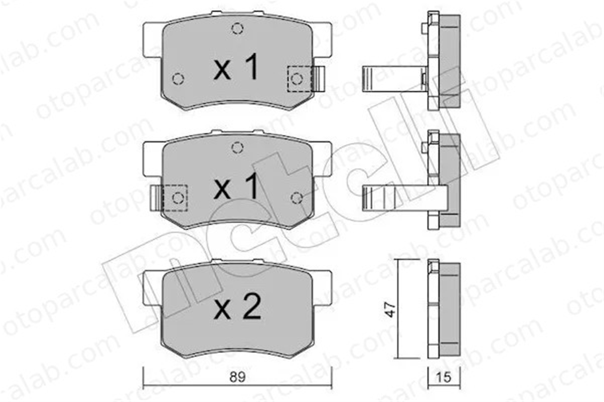 BESER 4148 Fren Disk Balata Arka BEŞER 4148 SUZUKI SX4 FIAT SEDICI 71750931 6430S0AJ00