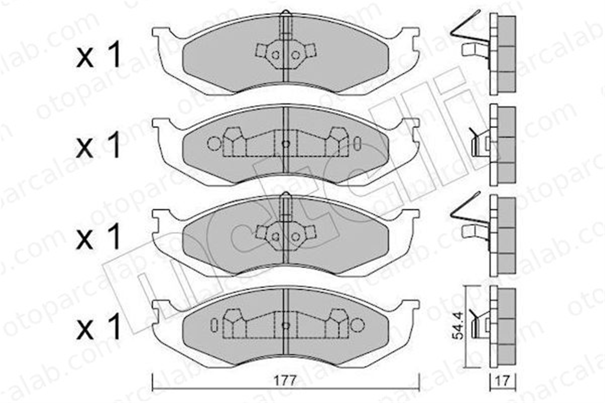 BESER 4182 Fren Disk Balata Ön BEŞER 4182 JEEP CHEROKEE GRAND CHEROKEE I 4713175 04713175