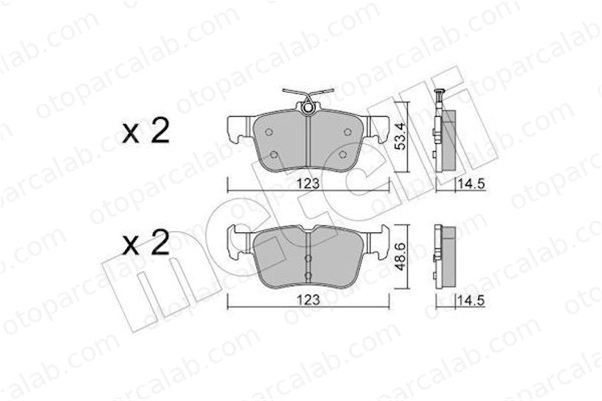 BESER 4270 Fren Disk Balata Arka BEŞER 4270 FORD MONDEO V Turnier MONDEO V Hatchback 2110582 2211284