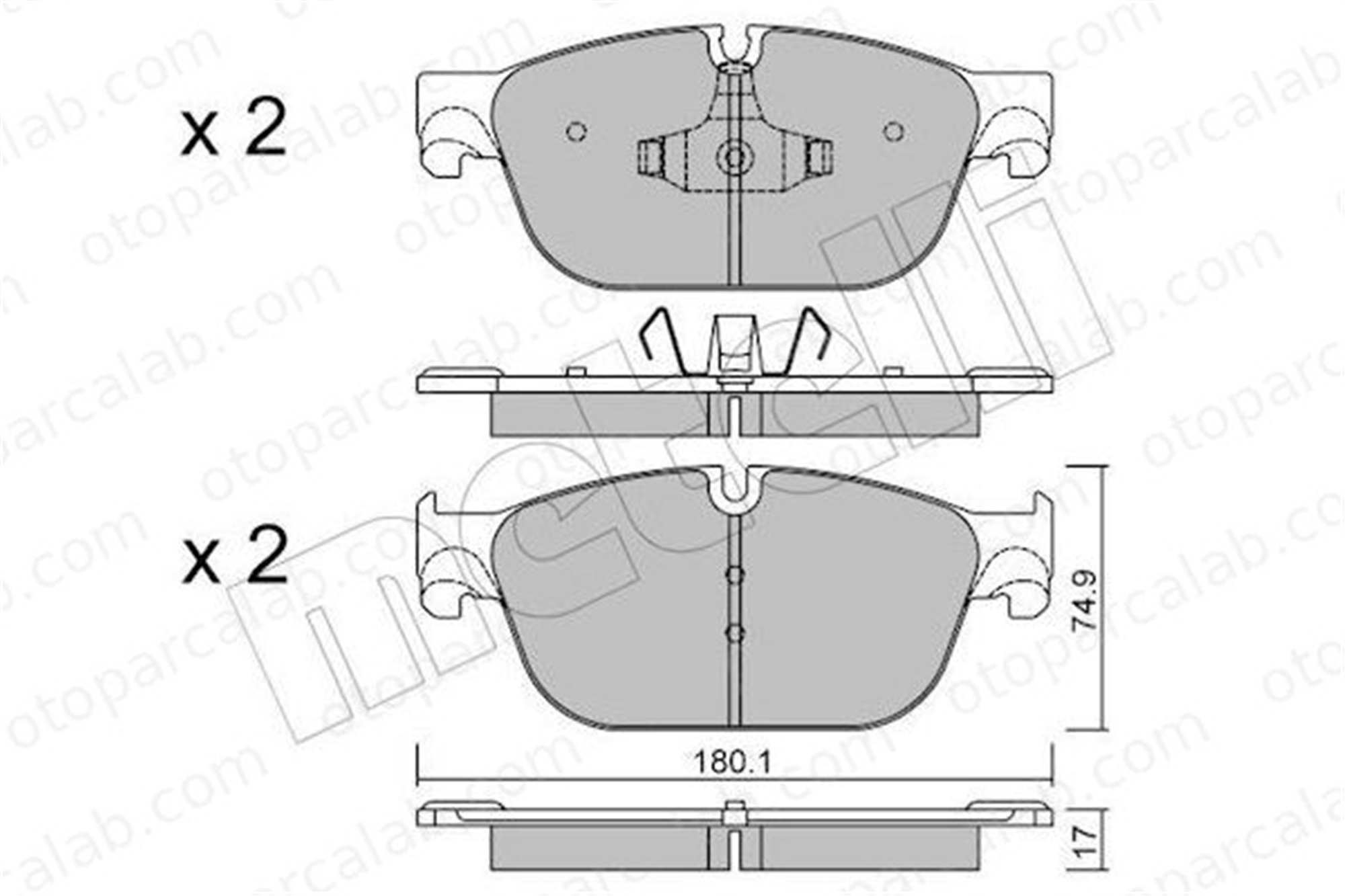 BESER 4429 Fren Disk Balata Ön BEŞER 4429 DS DS 5 CITROËN C5 III 1610104080 425473