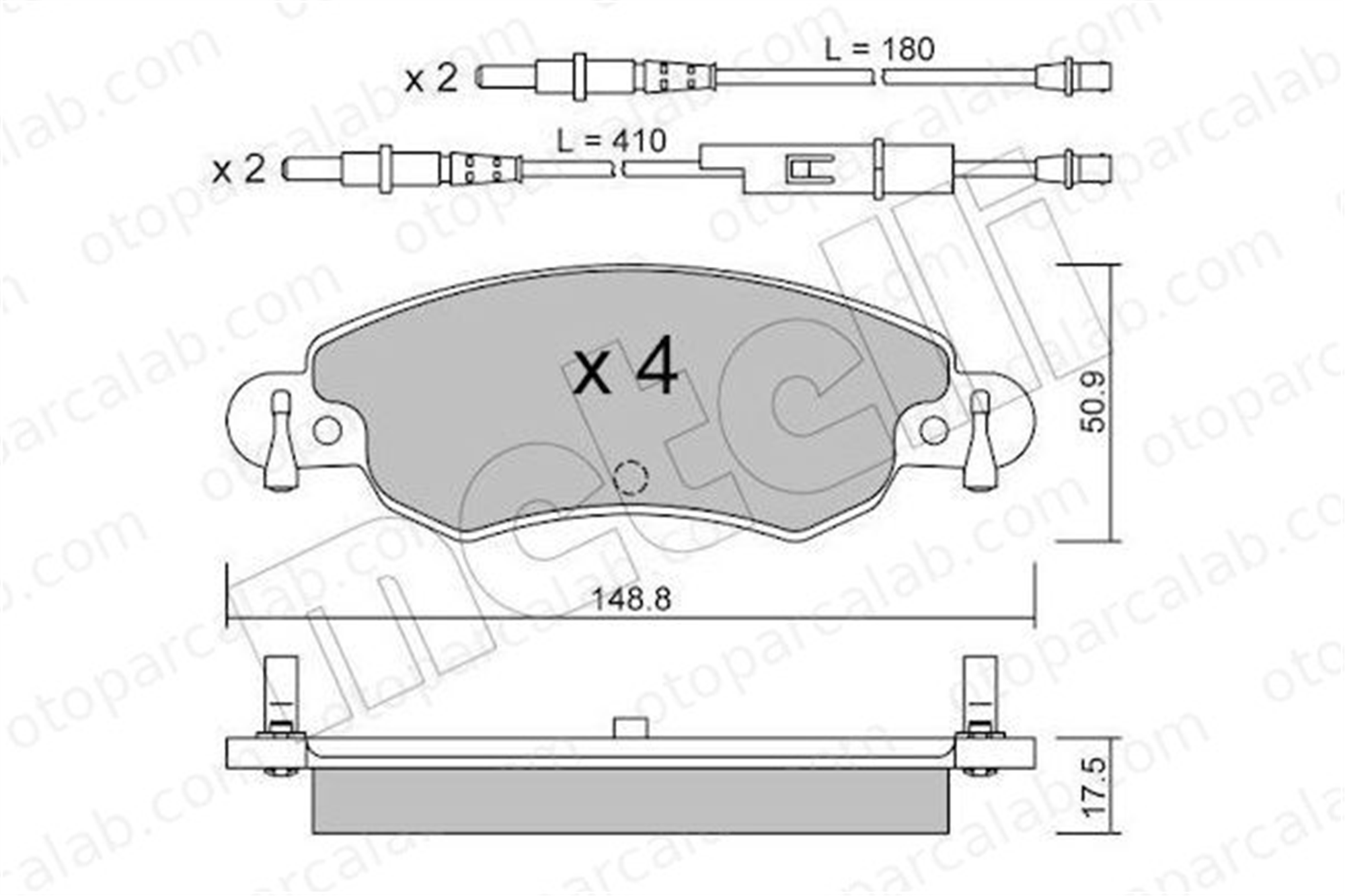 BESER 4430 Fren Disk Balata Ön BEŞER 4430 CITROËN C5 II C5 II Break 425214 1624233980