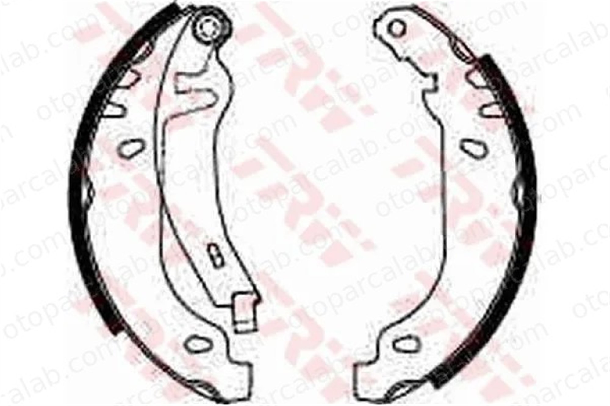 BESER BS21194 Fren Pabuçlu Balata Arka BEŞER BS21194 RENAULT 21 Sedan SUPER 5 7701202542 7701202345