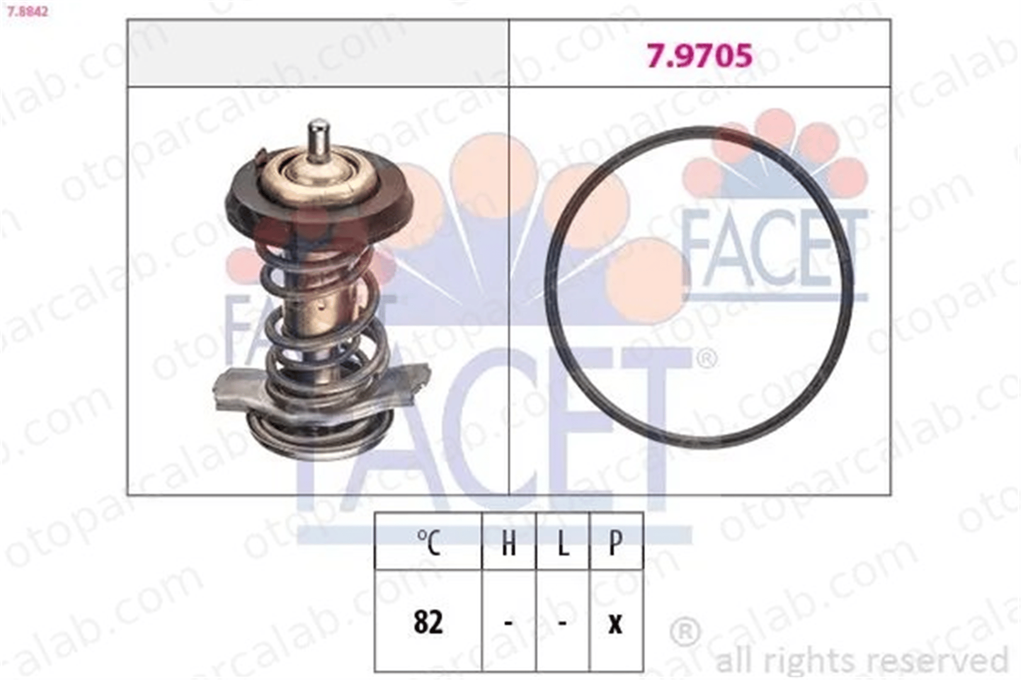 BITAPART BFI204012 Termostat 82 °C IVECO DAILY IV Panelvan/Van DAILY IV Platform şasi 504013931 504110432