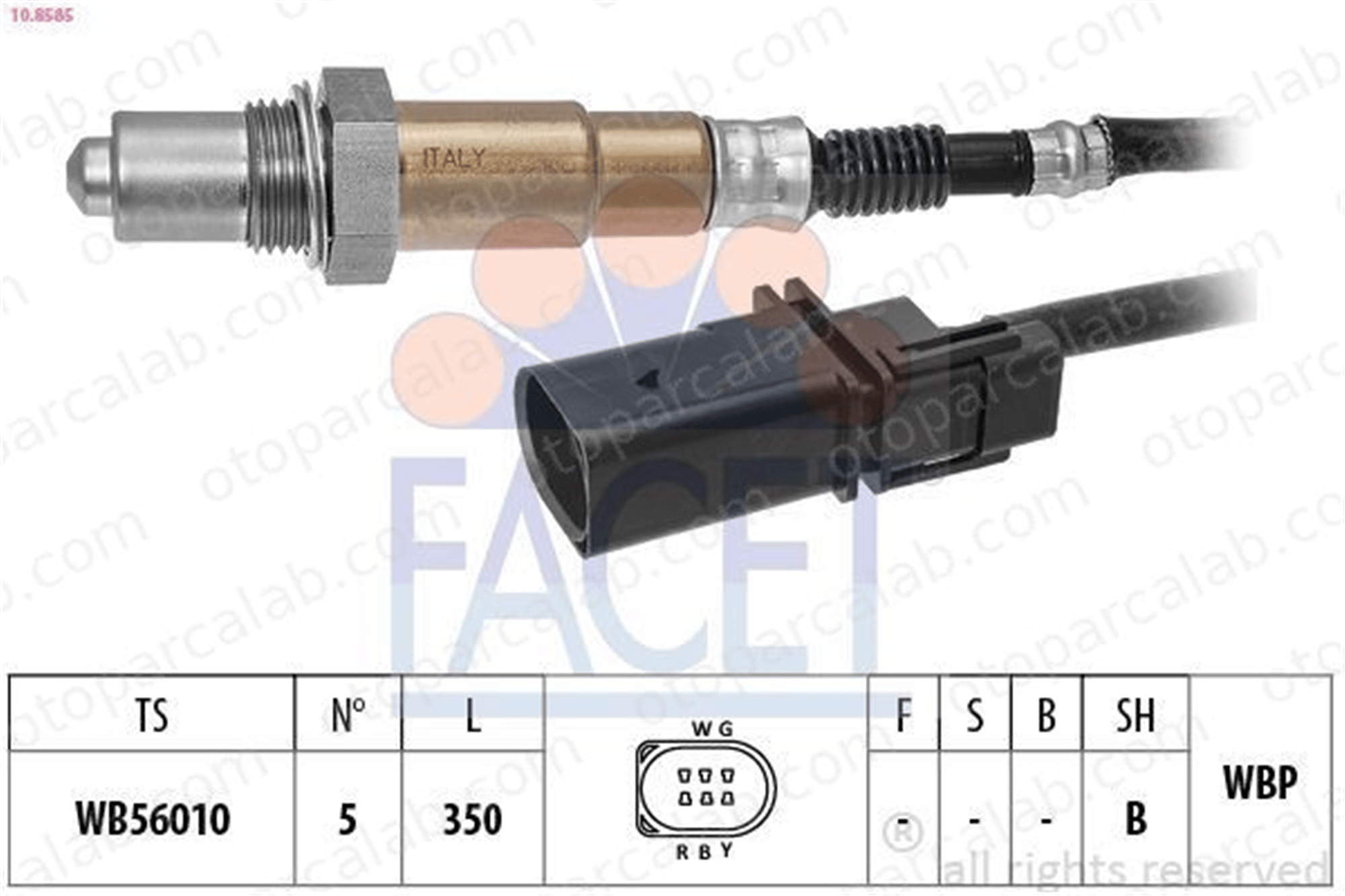 BITAPART BFI379045 Oksijen (Lambda) Sensörü ALFA ROMEO GIULIA STELVIO 55281072 55268427