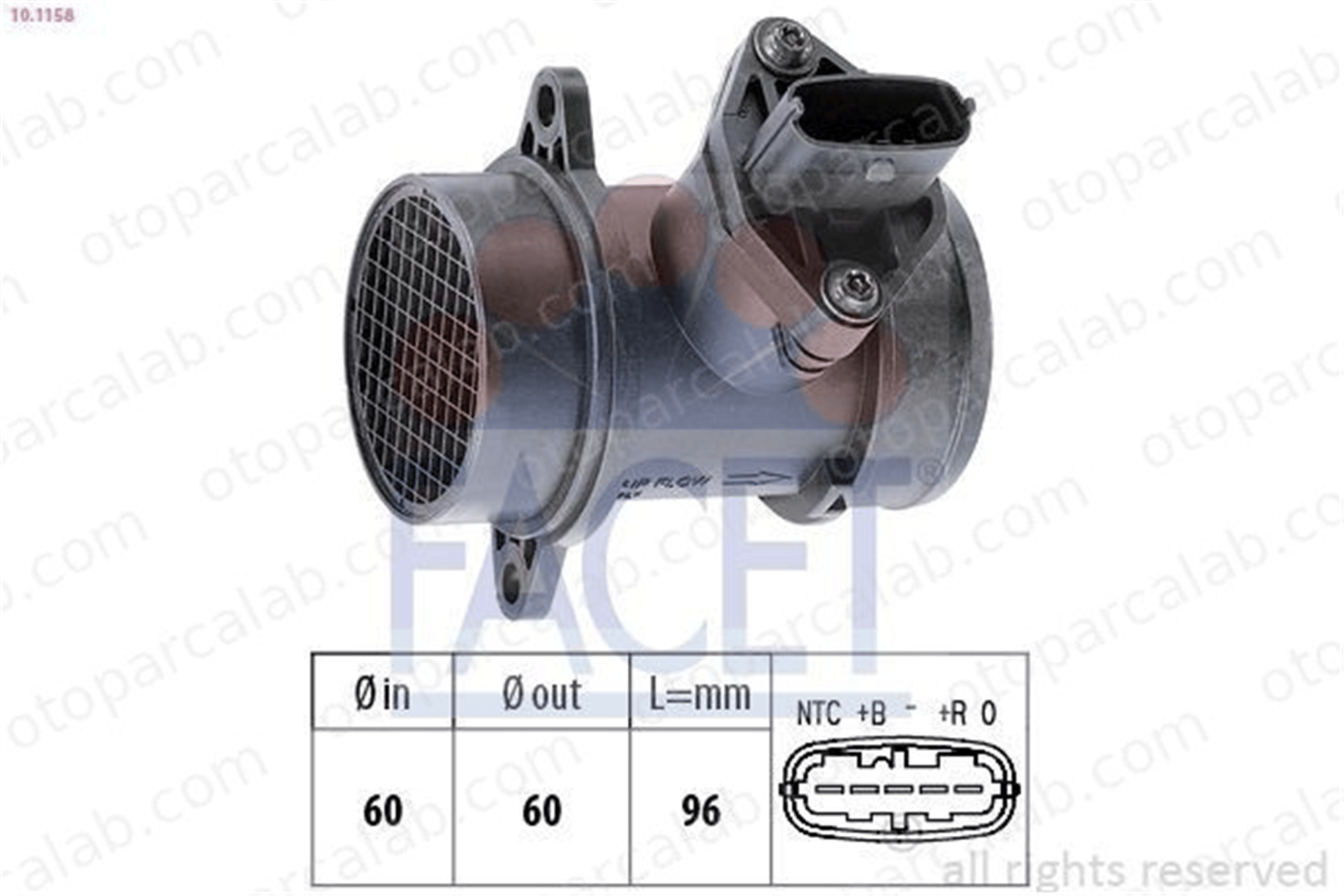 BITAPART BOP390001 Hava Debimetresi LANCIA MUSA FIAT PANDA 46784582 51774531