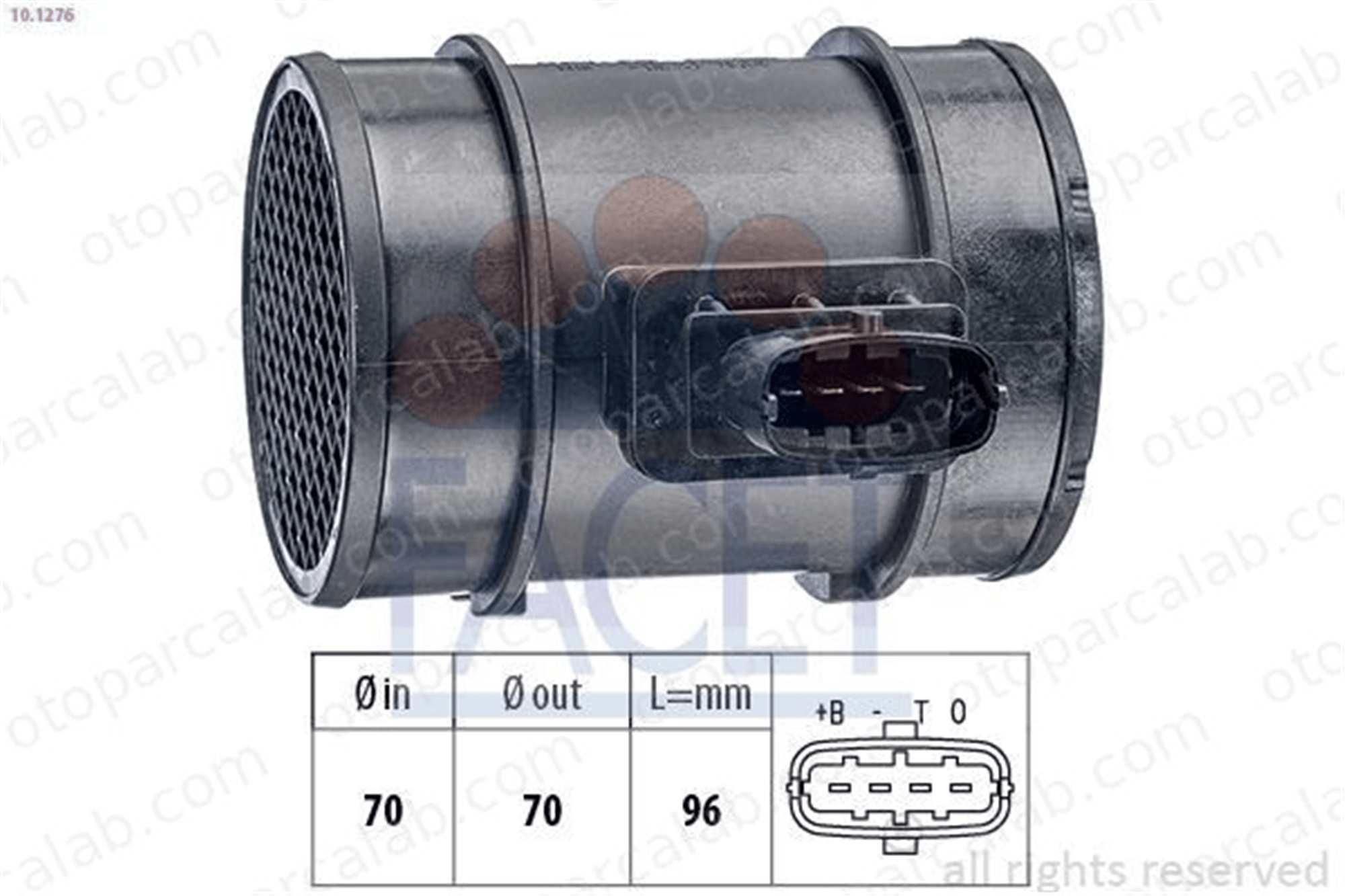 BITAPART BOP390006 Hava Debimetresi OPEL ASTRA H ASTRA H GTC 55350048 51782033
