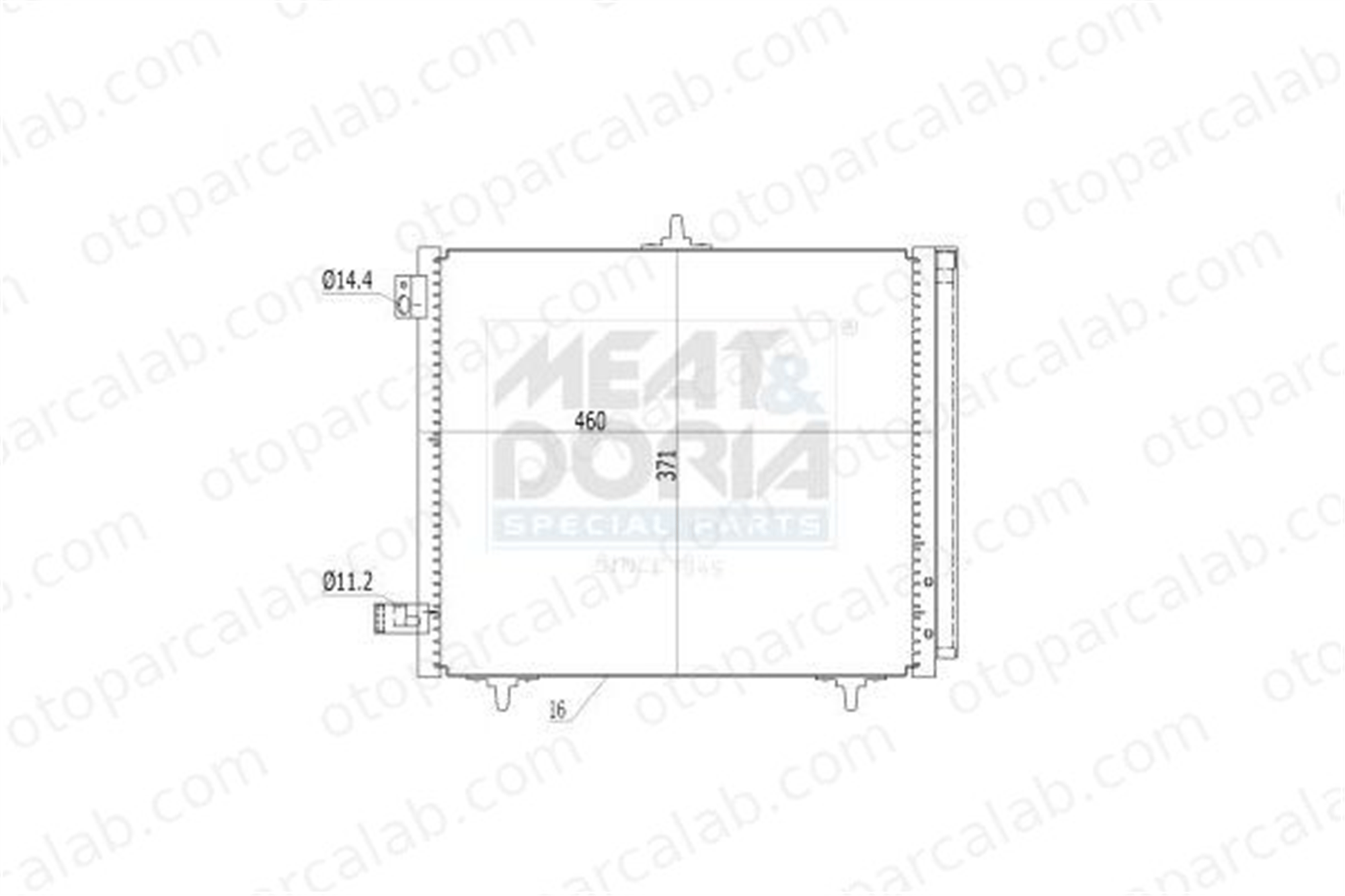 BITAPART BPE203006 Klima Radyatörü PEUGEOT 208 I CITROËN DS3 6455JF 6455AL