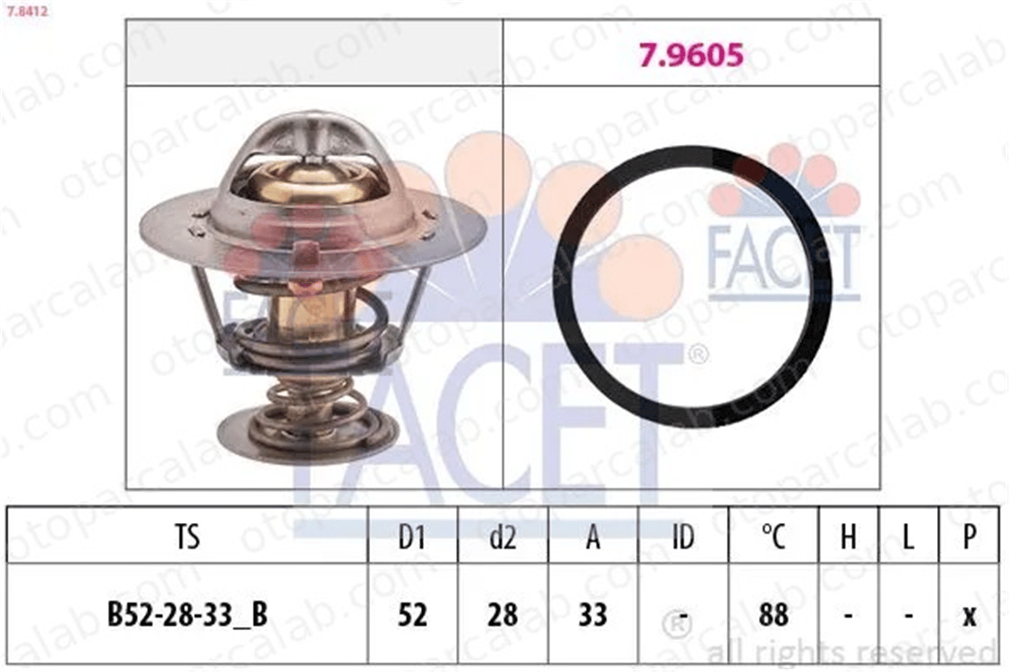 BITAPART BPE204001 Termostat FORD TRANSIT Panelvan/Van TRANSIT Platform şasi 1338F5 9678741380