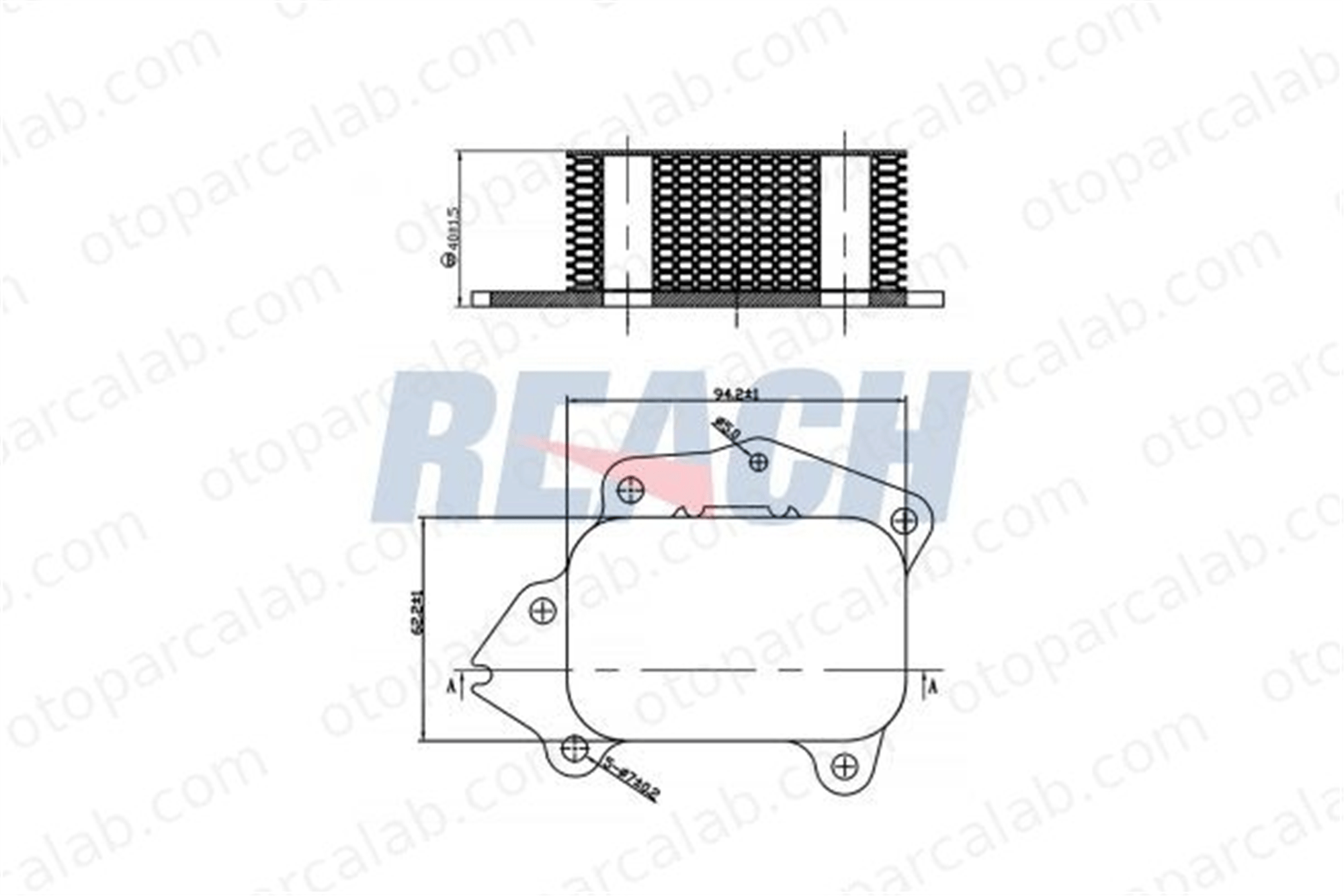 BITAPART BPE240009 Motor Yağ Soğutucu CITROËN C3 I FORD FIESTA VI 1103K2 1103K0