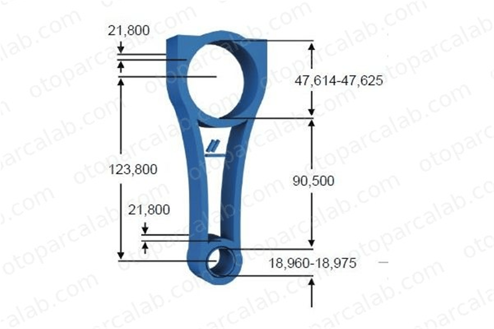 BITAPART BRE239012 Piston Kolu RENAULT RAPID Kasa/büyük limuzin 19 II 7701465085 8200454199