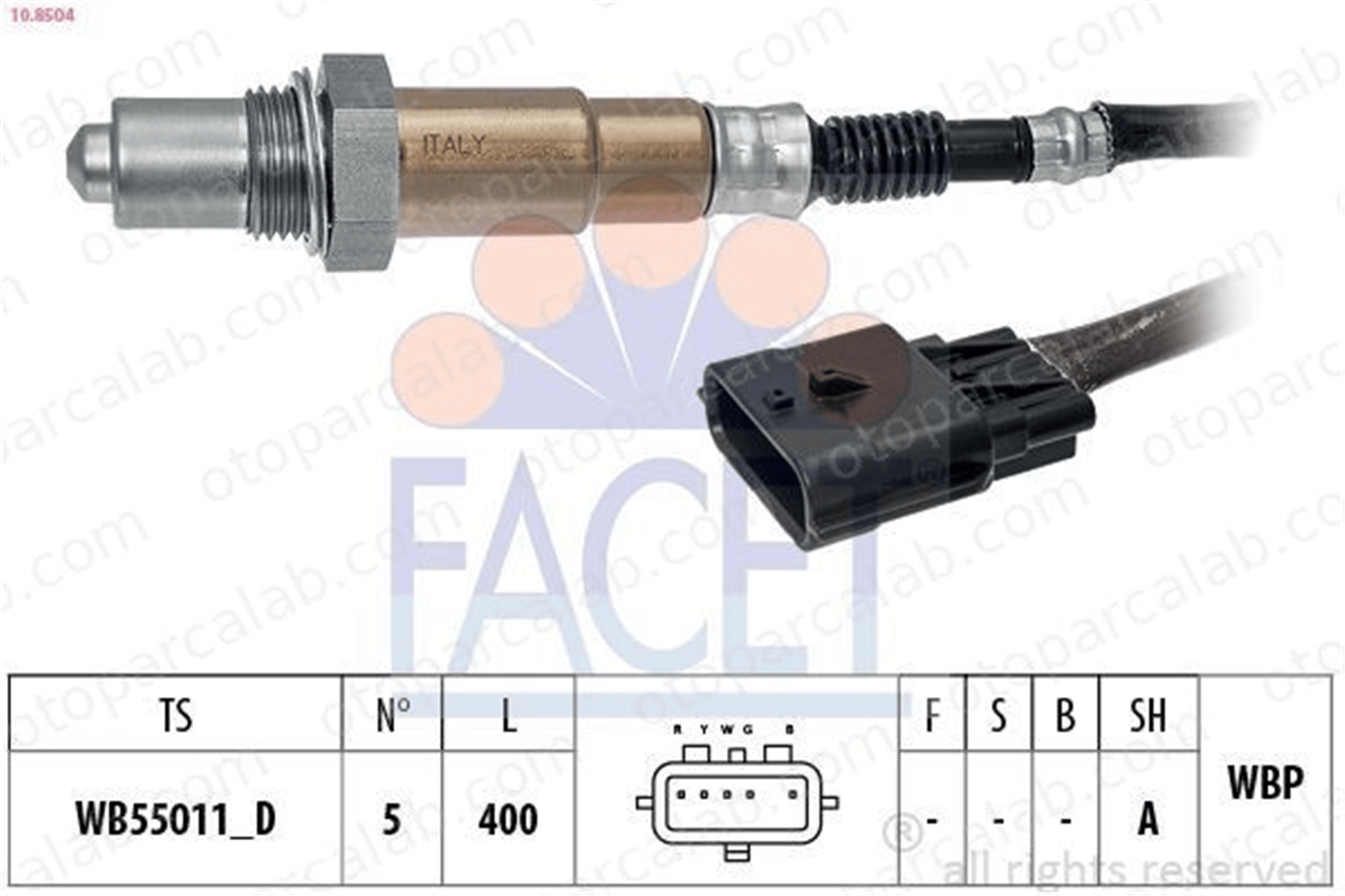 BITAPART BRE379050 Oksijen (Lambda) Sensörü OPEL VIVARO B Minibüs/Otobüs VIVARO B Panelvan/Van 226A41733R 6000616806