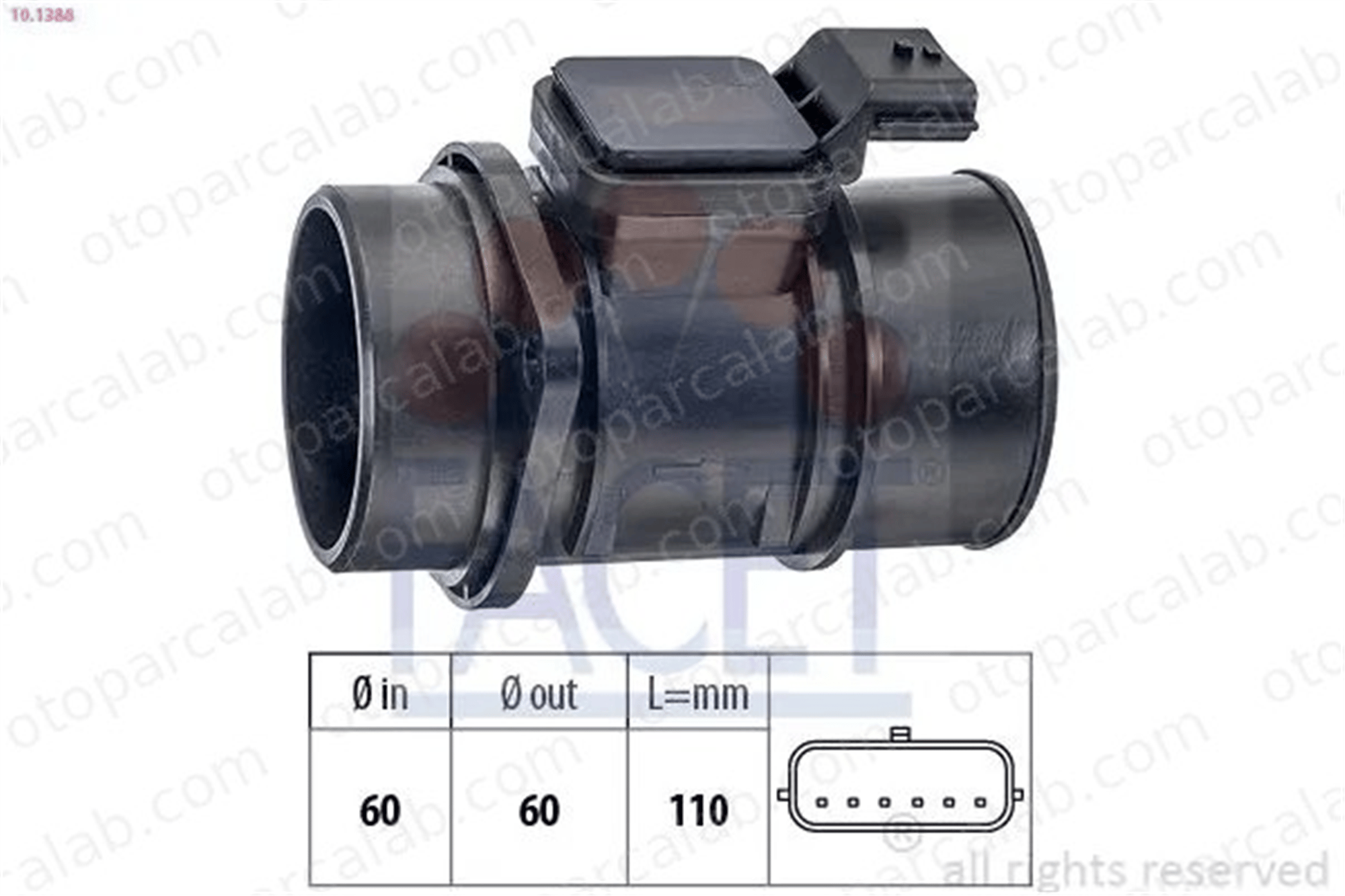 BITAPART BRE390005 Hava Debimetresi RENAULT KANGOO Express CLIO II 8200280056 1658000QAD