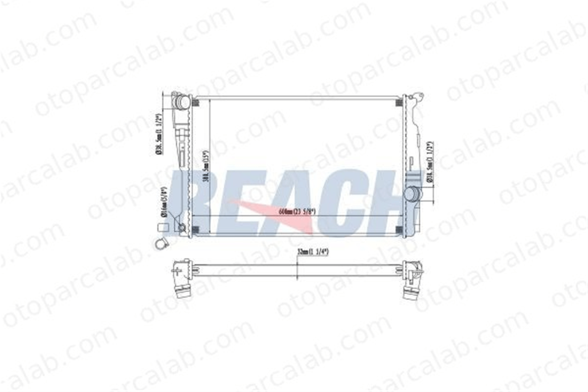 BITAPART BVO200001 Su Radyatörü BMW X3 X4 17117823568 17117593843