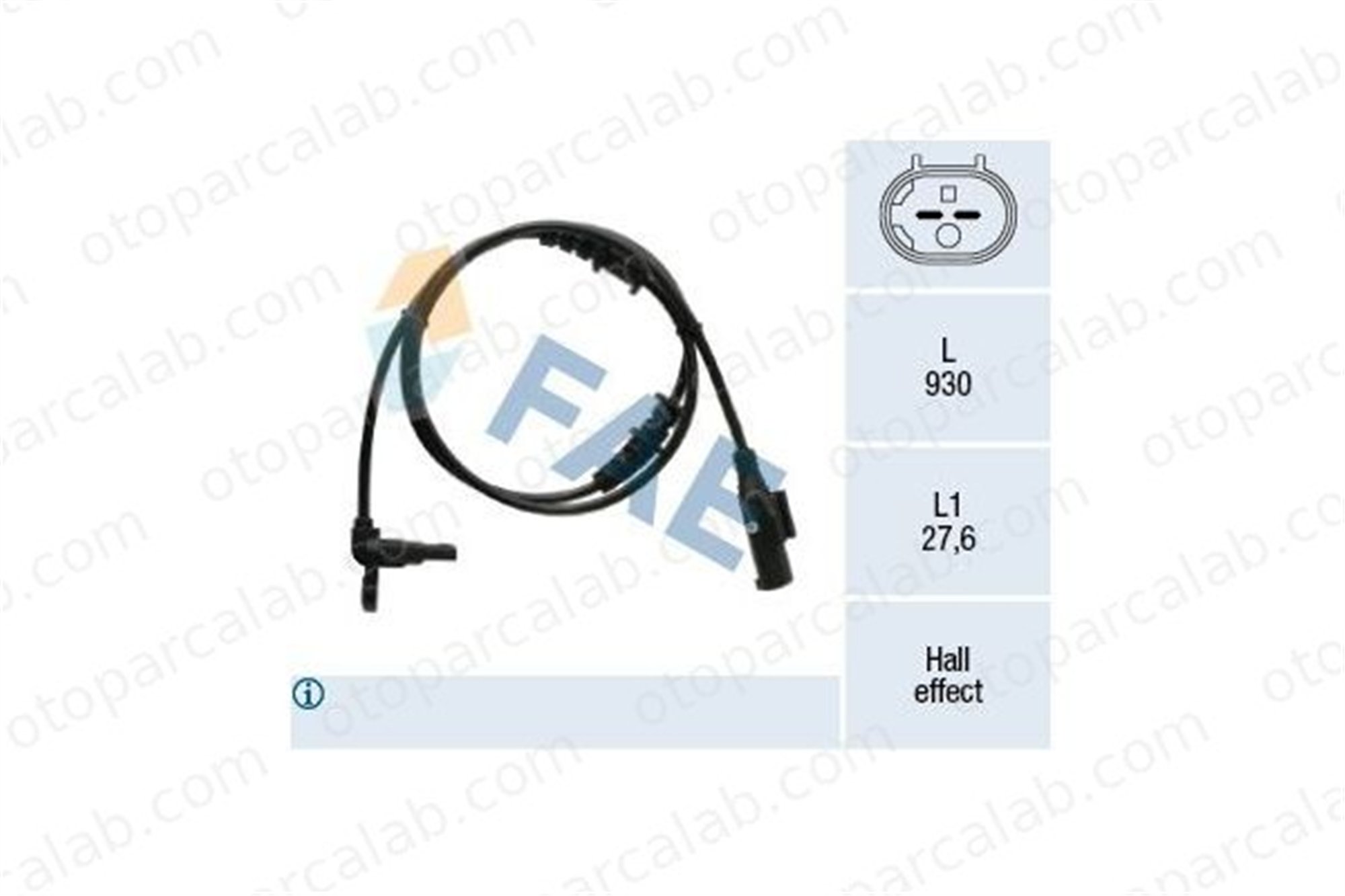 BITAPART BVO379034 Abs Sensörü Ön Sağ veya Sol MERCEDES-BENZ SPRINTER 3,5-t Panelvan/Van SPRINTER 3,5-t Platform şasi A906905060 9065403917