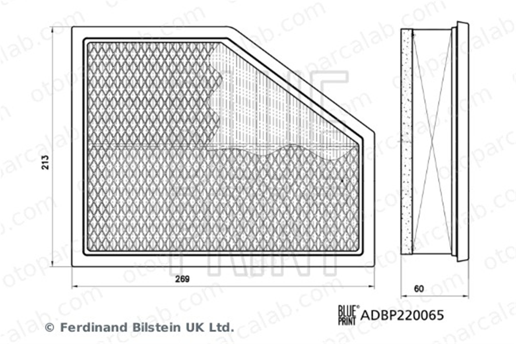 BLUE PRINT ADBP220065 Hava Filtresi BMW X7 X3 13718581691