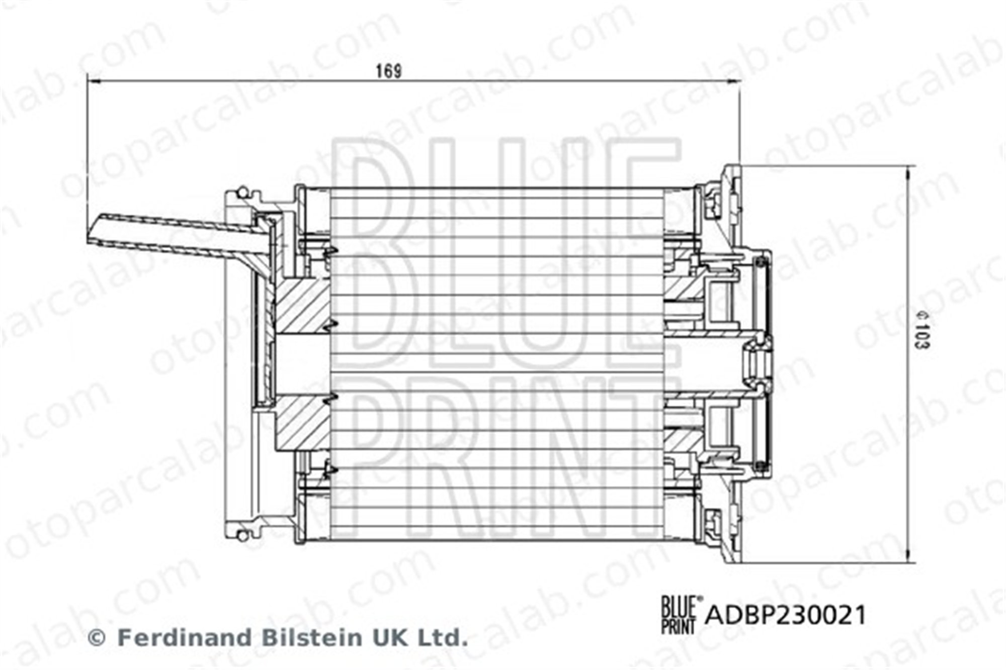 BLUE PRINT ADBP230021 Yakıt Filtresi AUDI Q7 Q8 9A712743408 4M0127434E