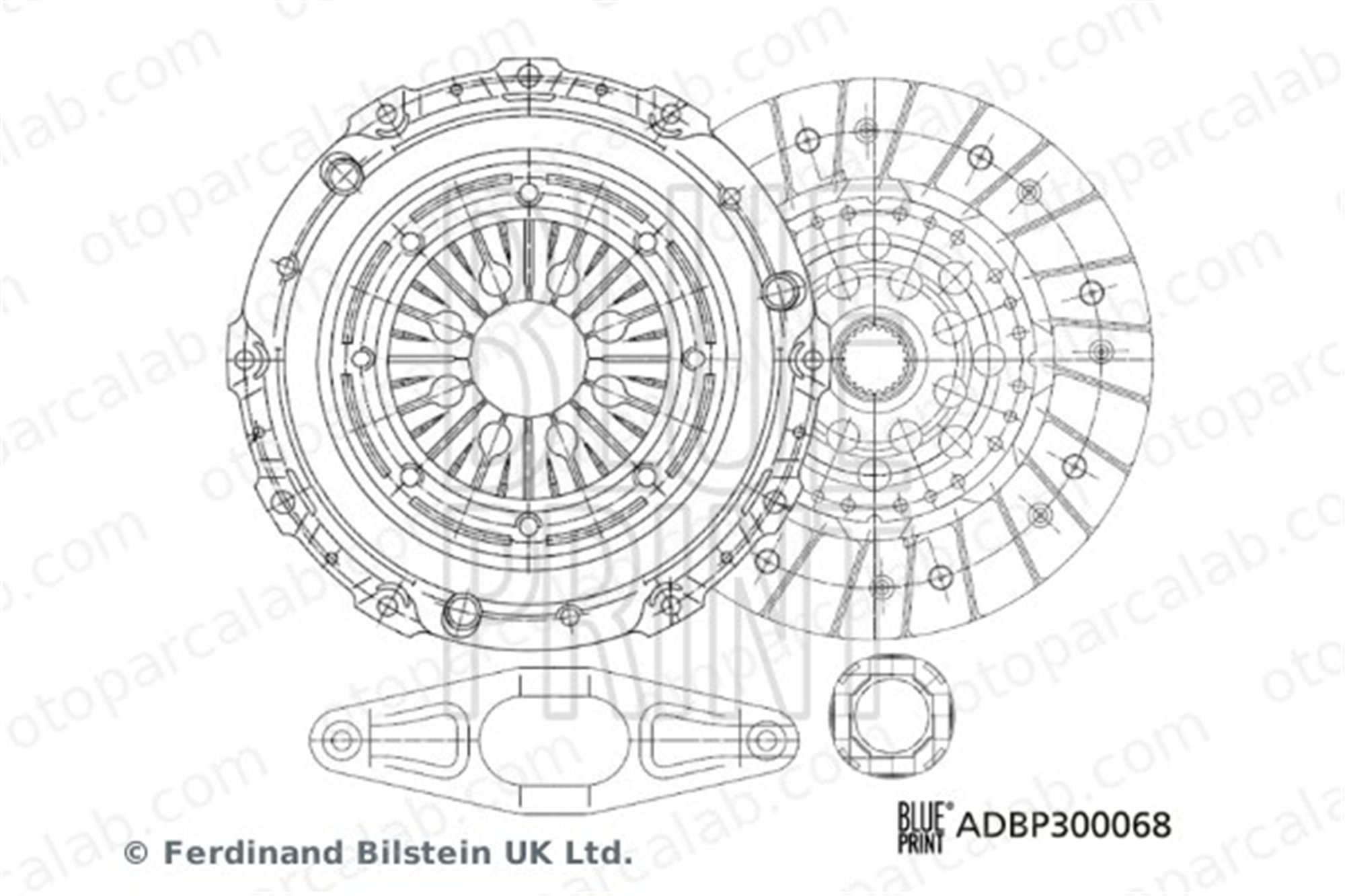 BLUE PRINT ADBP300068 Debriyaj Seti BMW 3 3 Touring 21207625149 21207545335