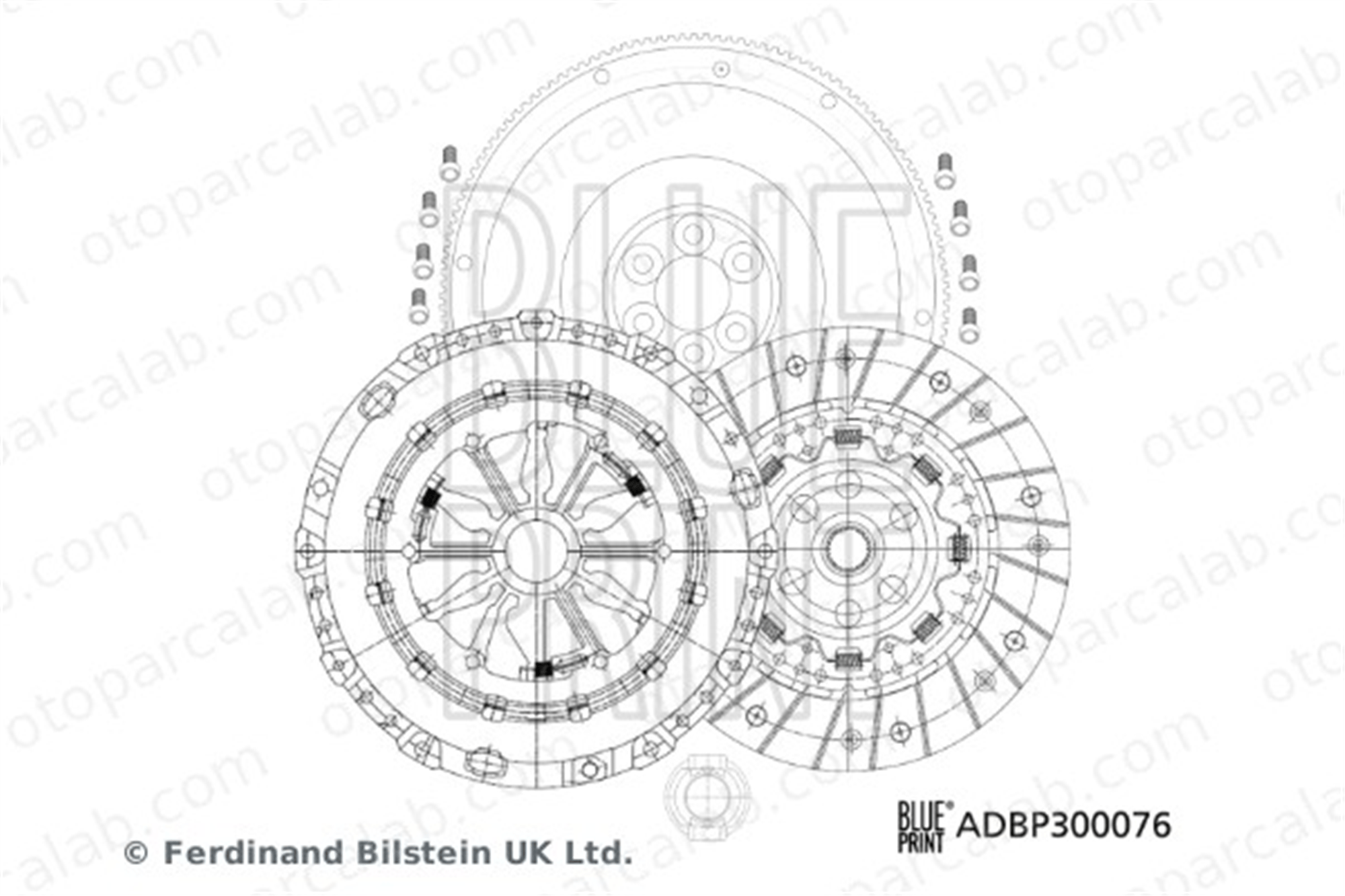 BLUE PRINT ADBP300076 Debriyaj Seti VW PASSAT ALLTRACK B7 AUDI A3 2A141165AS8 02A141165AS8