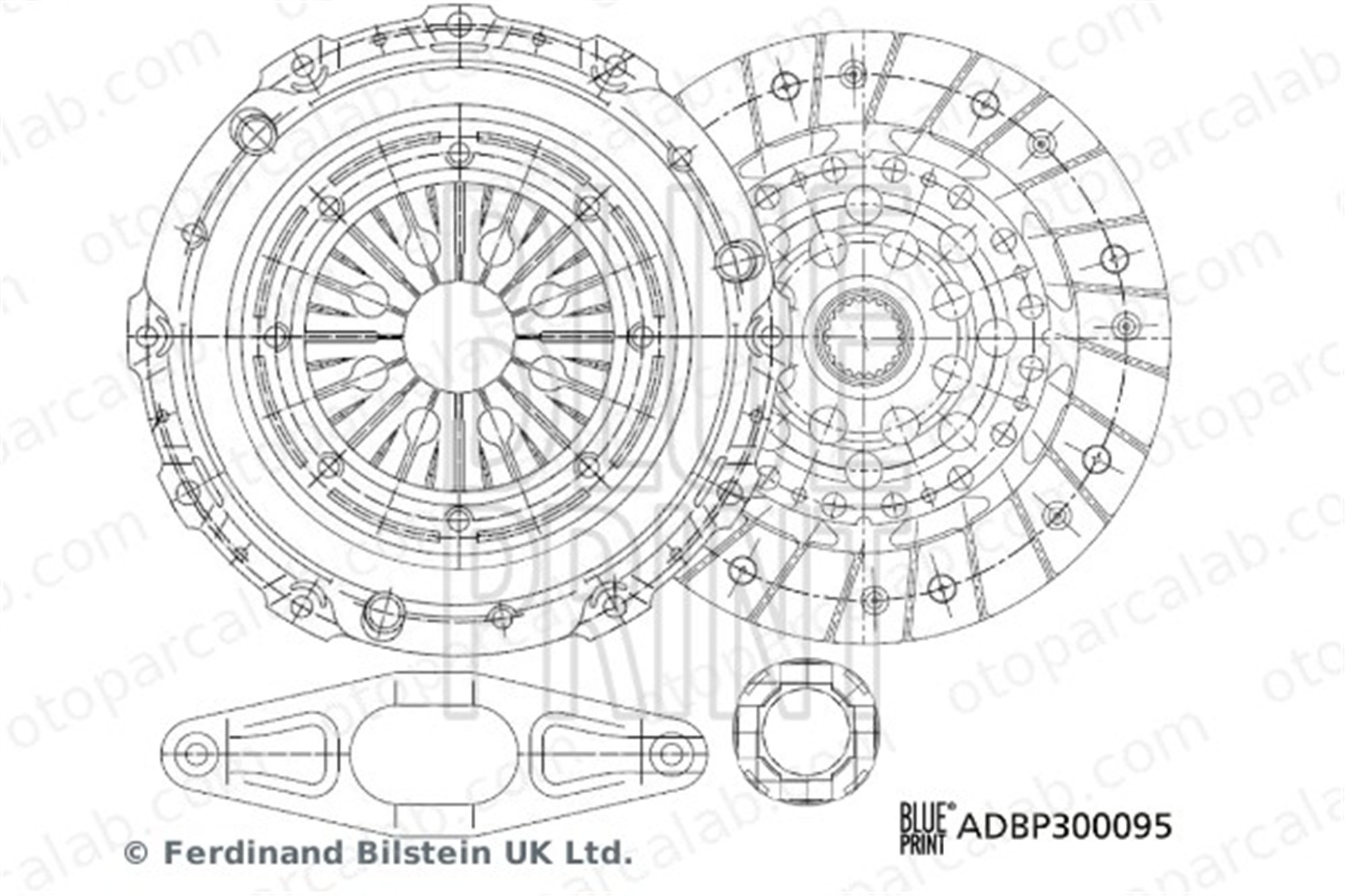 BLUE PRINT ADBP300095 Debriyaj Seti BMW 5 Touring 3 Touring 21207553147 21207556558