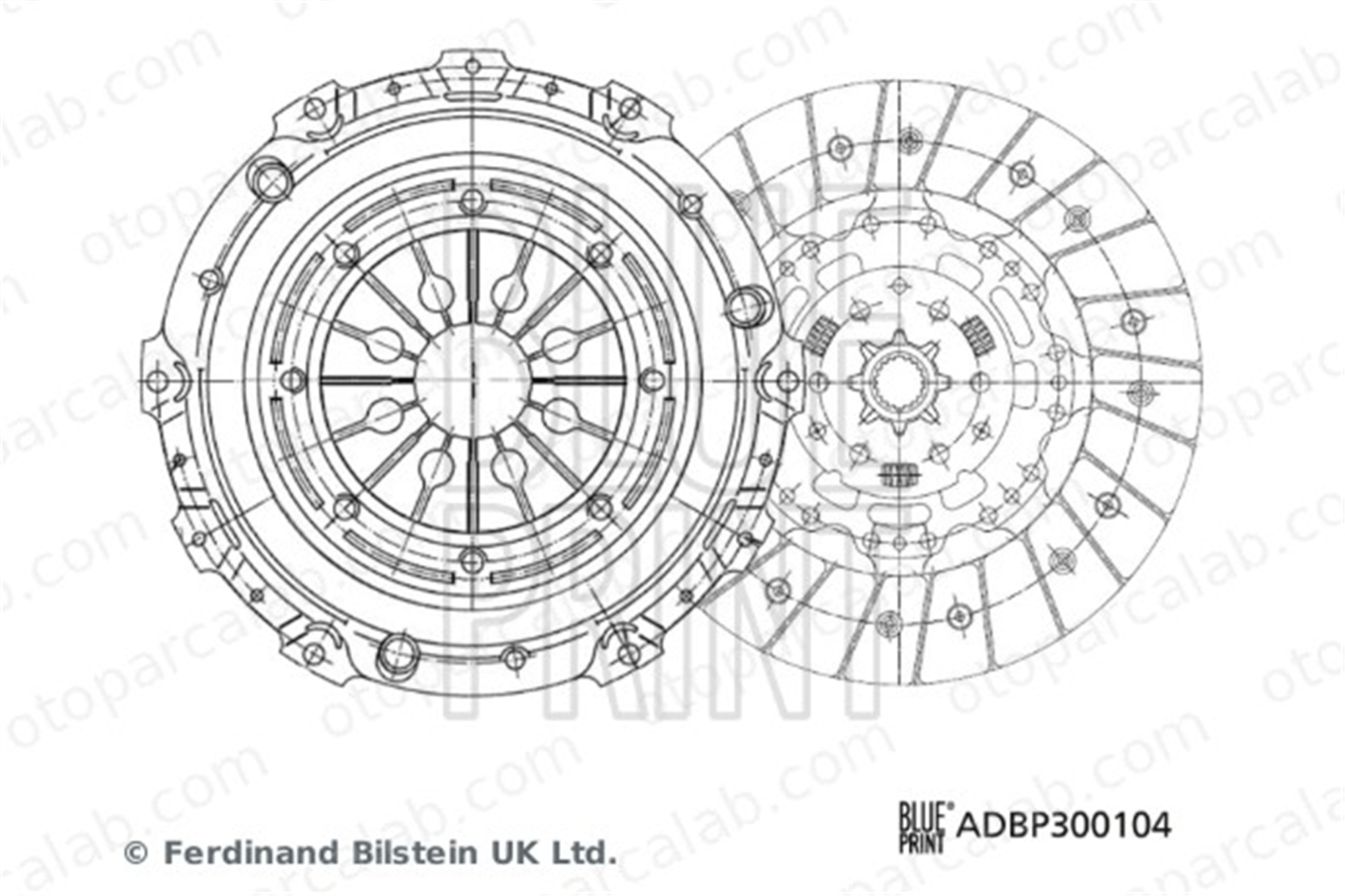 BLUE PRINT ADBP300104 Debriyaj Seti OPEL INSIGNIA A INSIGNIA A Sedan 664271 55570369