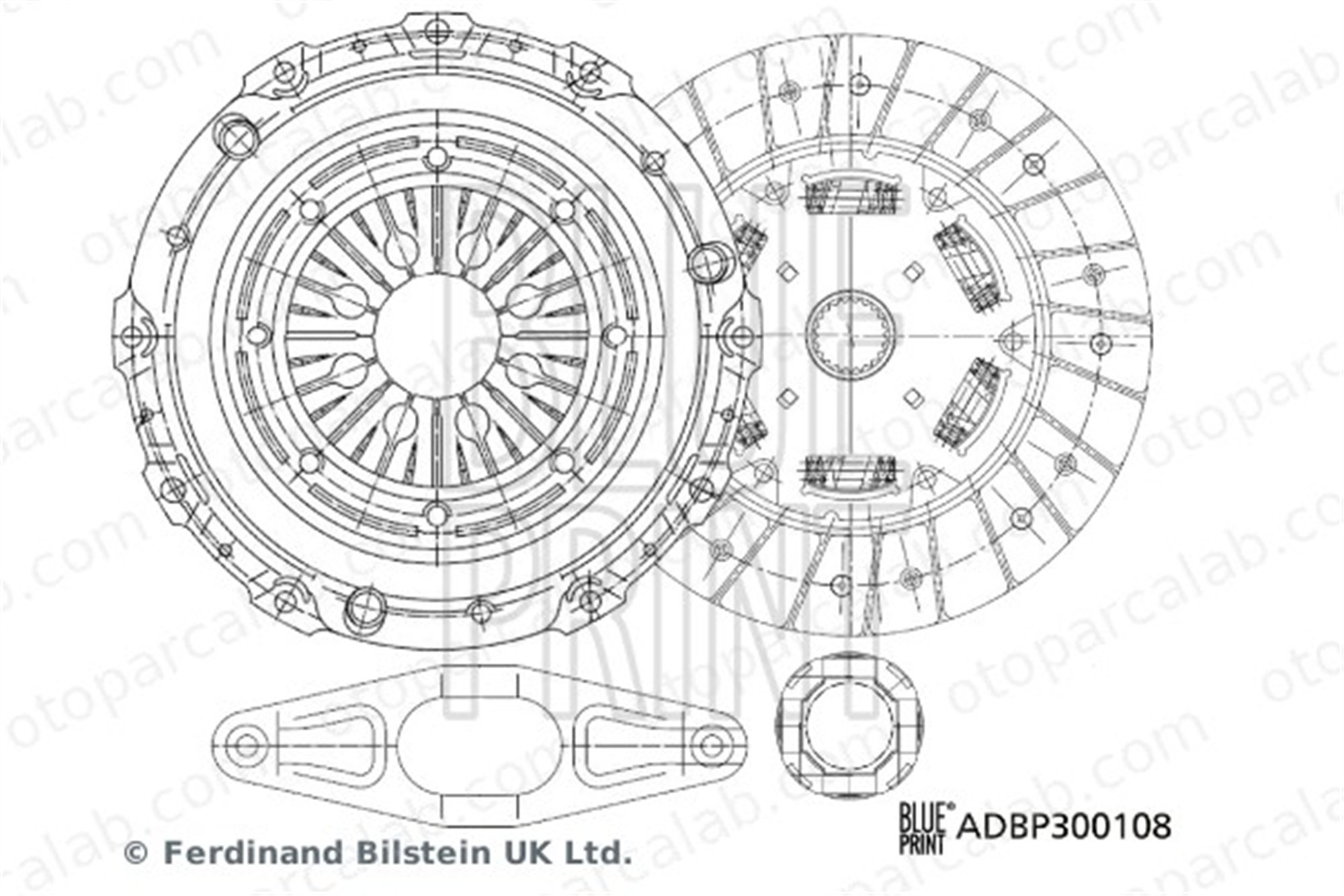 BLUE PRINT ADBP300108 Debriyaj Seti BMW 3 Touring 3 21207580690SK1 21207568307