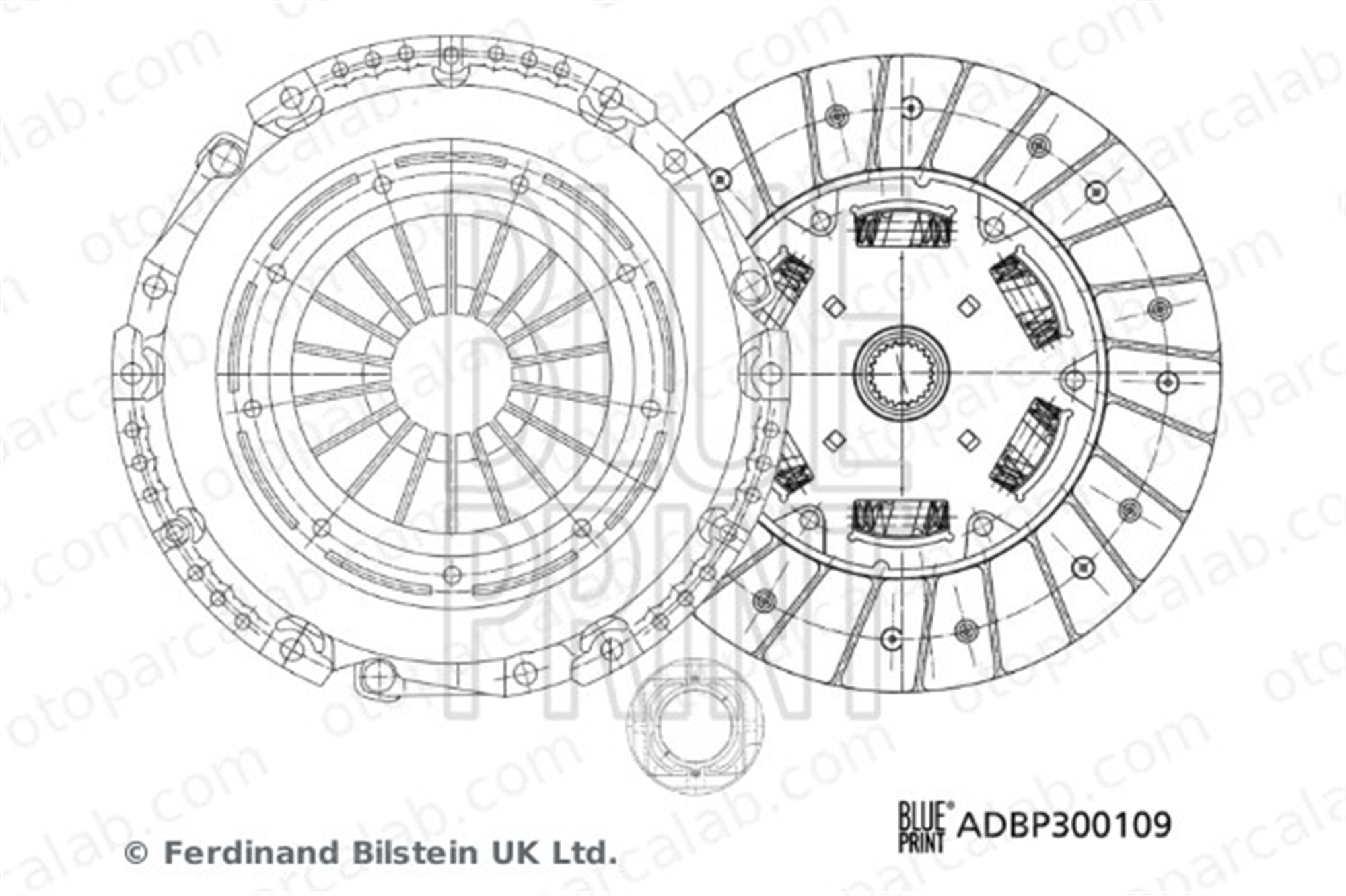 BLUE PRINT ADBP300109 Debriyaj Seti AUDI A4 B6 A4 B6 Avant 6C198141BX 06C198141BX