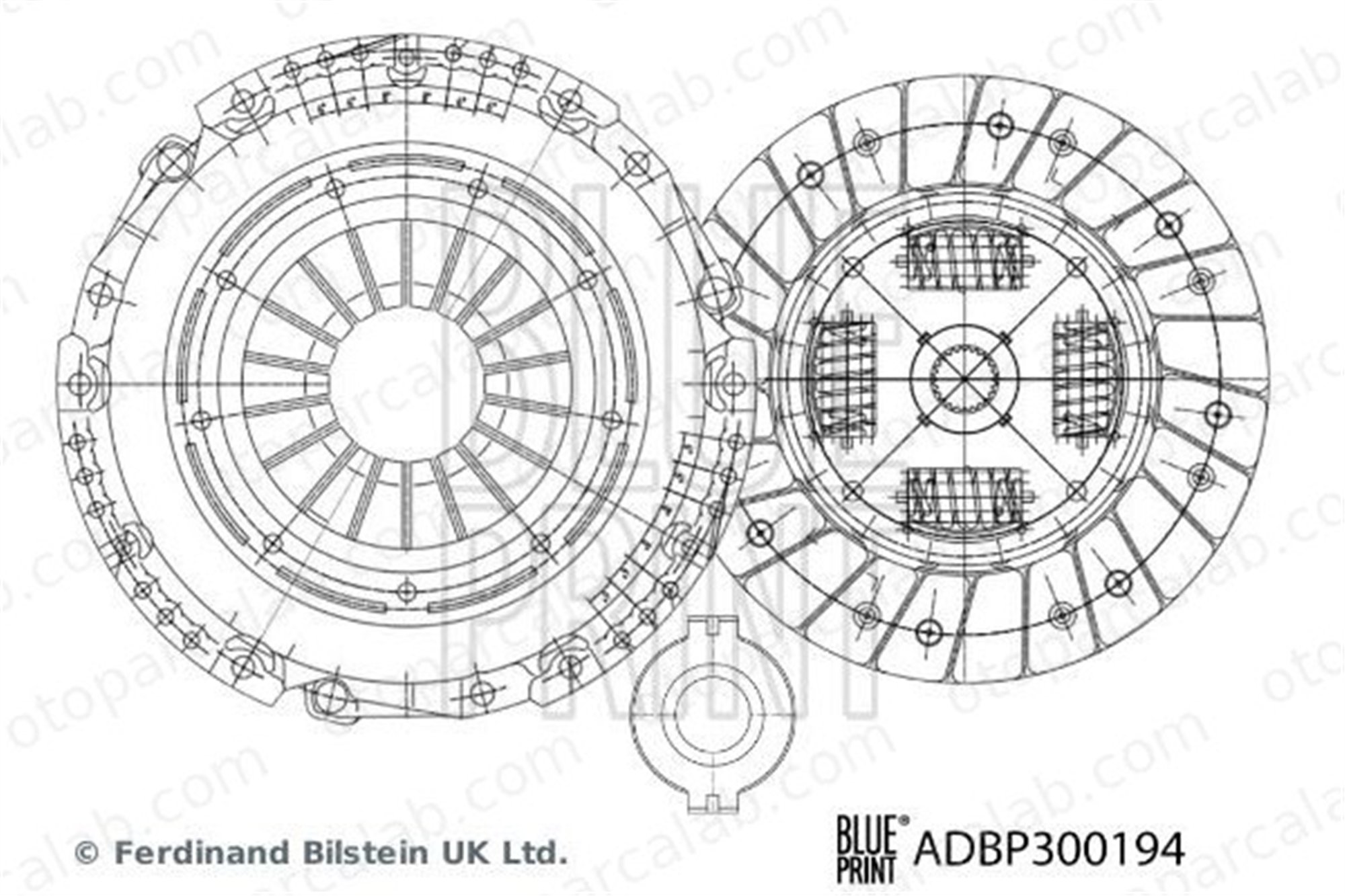 BLUE PRINT ADBP300194 Debriyaj Seti SUBARU FORESTER OUTBACK 30210AA720 30100AA970