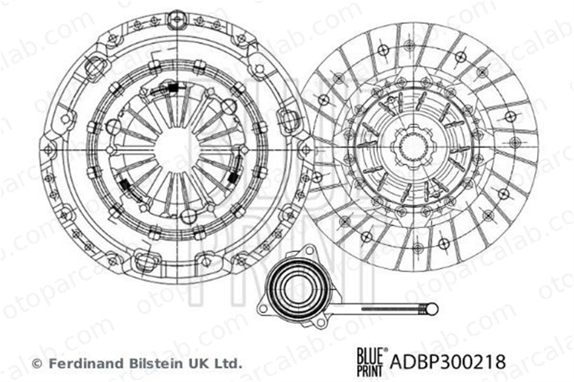BLUE PRINT ADBP300218 Debriyaj Seti SKODA OCTAVIA III OCTAVIA III Combi 3L141018S1 03L141018S1