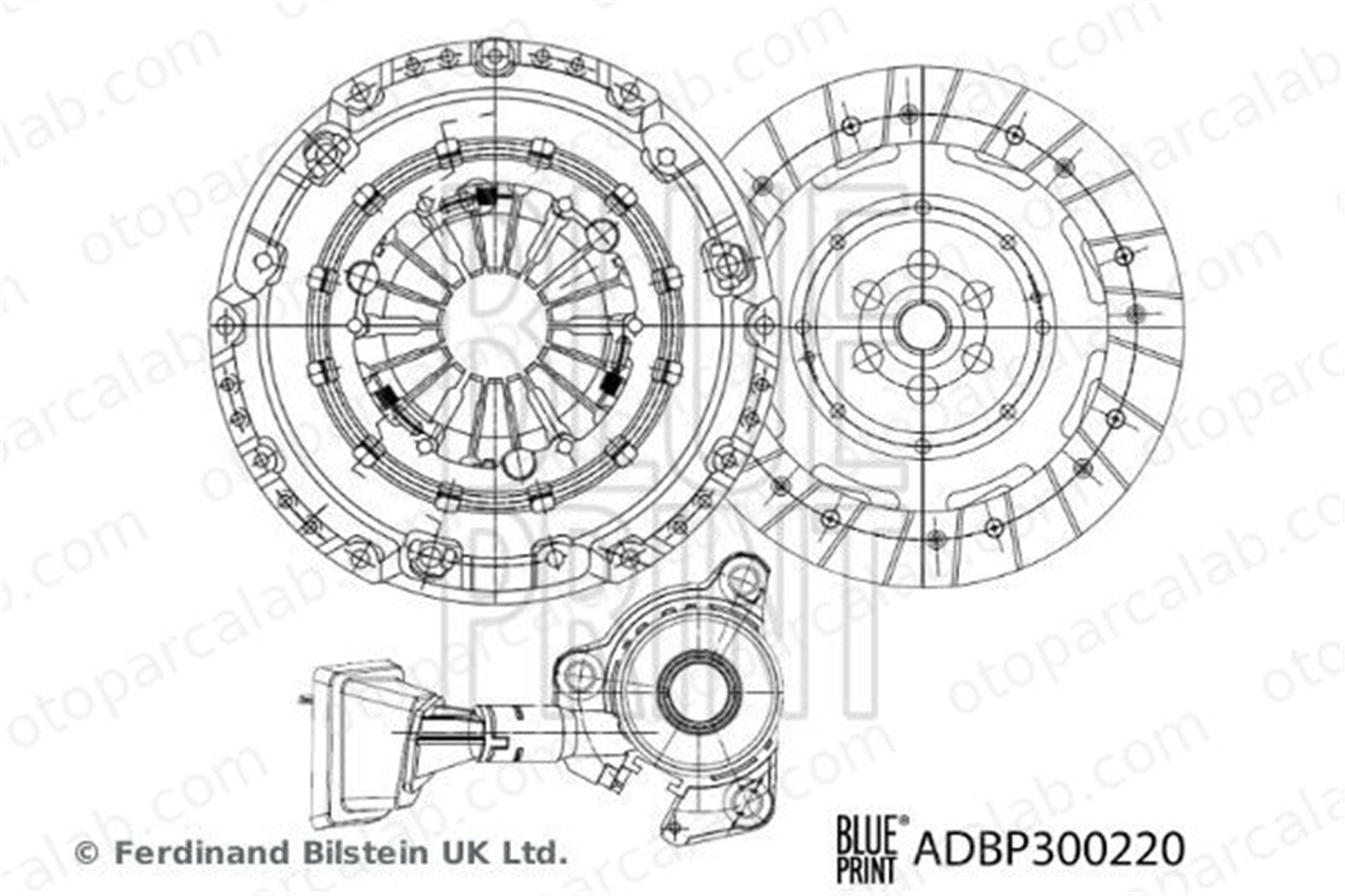 BLUE PRINT ADBP300220 Debriyaj Seti CITROËN C3 AIRCROSS II C4 II 9823041680 1610562880