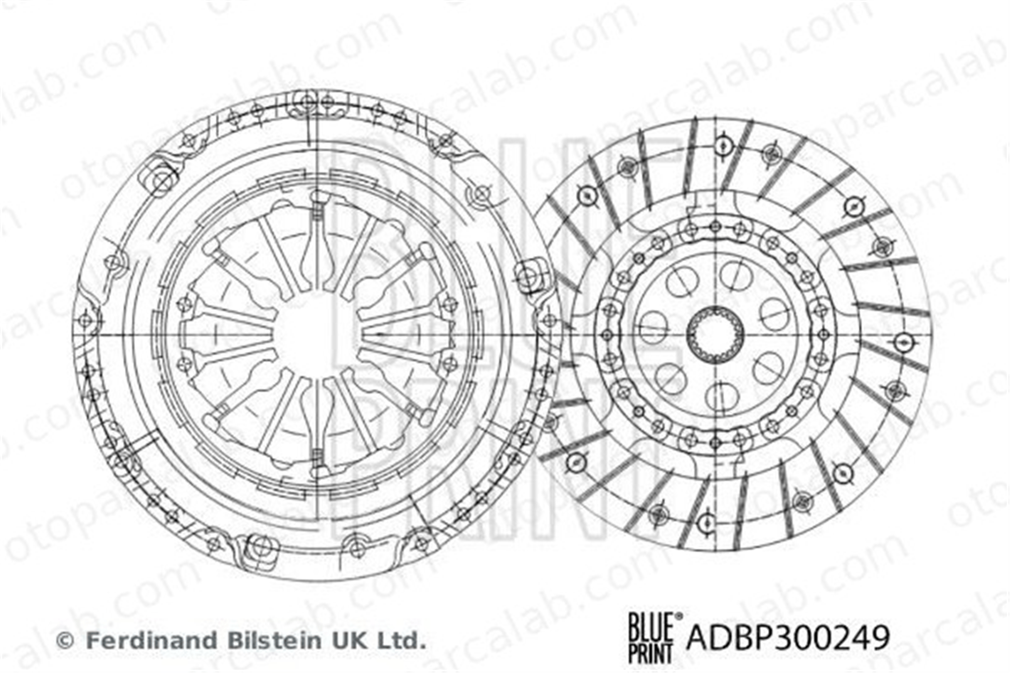 BLUE PRINT ADBP300249 Debriyaj Seti RENAULT GRAND SCÉNIC III MEGANE CC 302050001R 302053110R