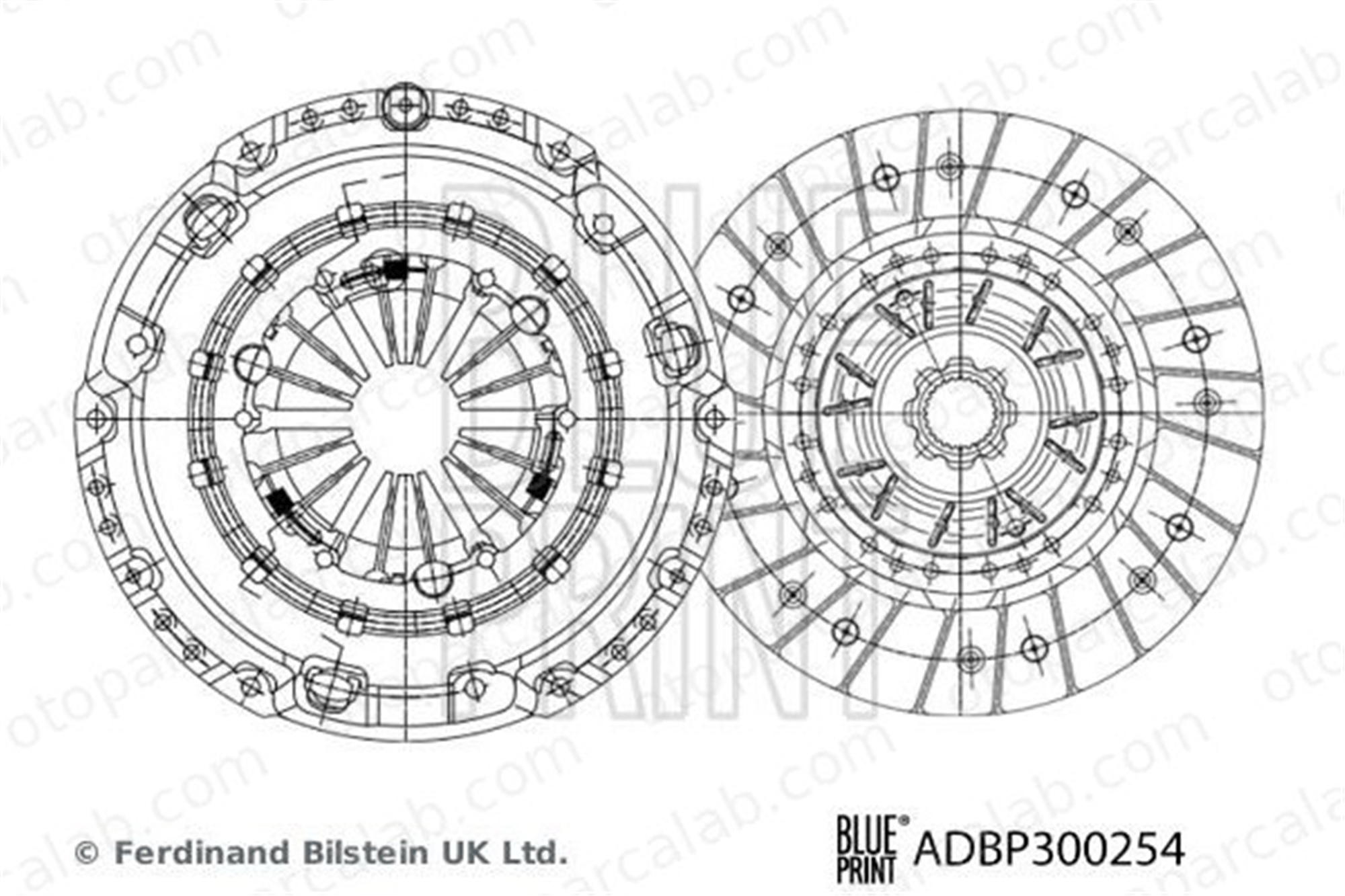 BLUE PRINT ADBP300254 Debriyaj Seti AUDI Q3 SEAT ALHAMBRA 3L141018A 03L141018A