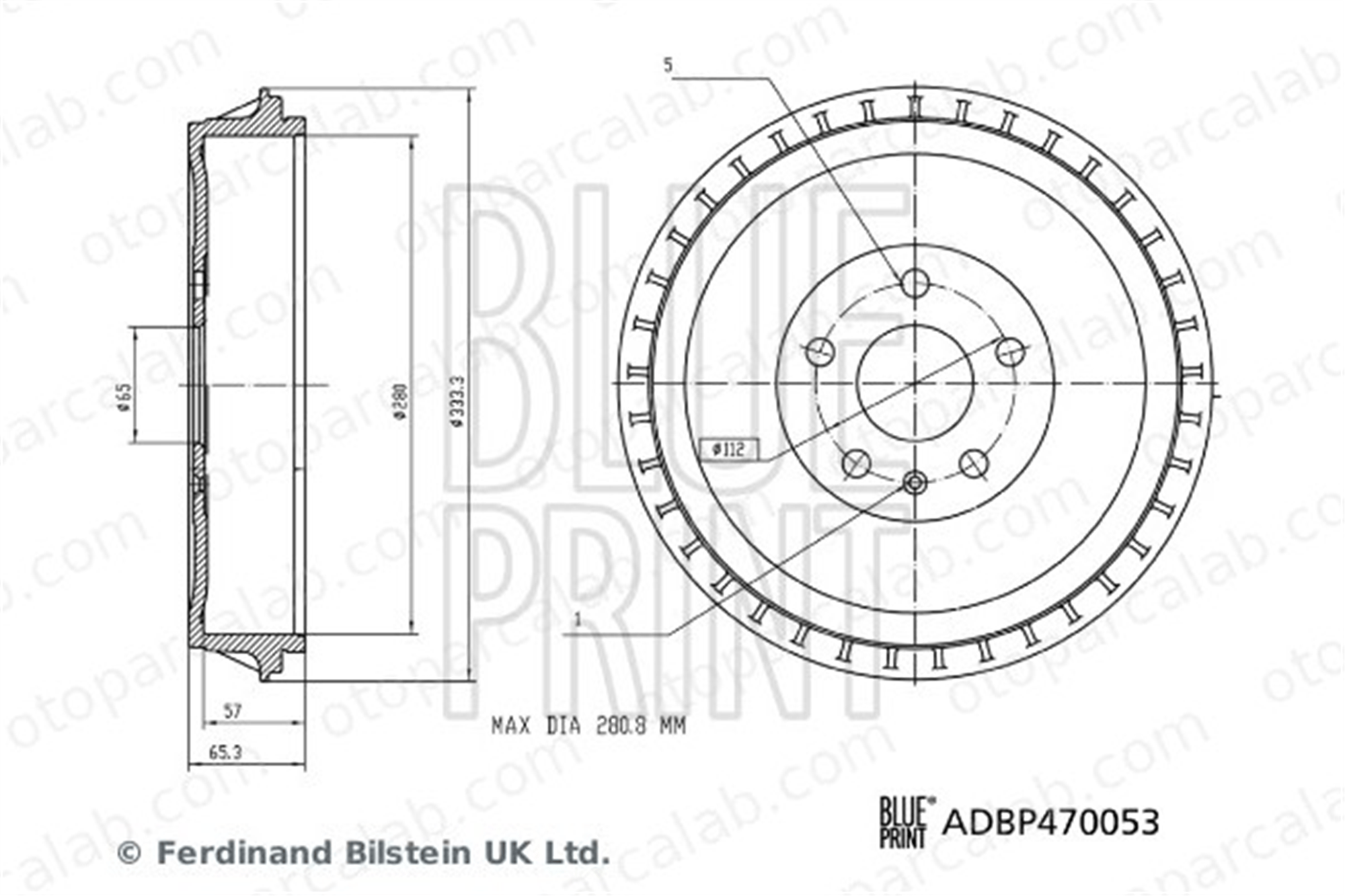 BLUE PRINT ADBP470053 Kampana Arka Sağ veya Sol VW ID.3 ID.4 1EA609617D