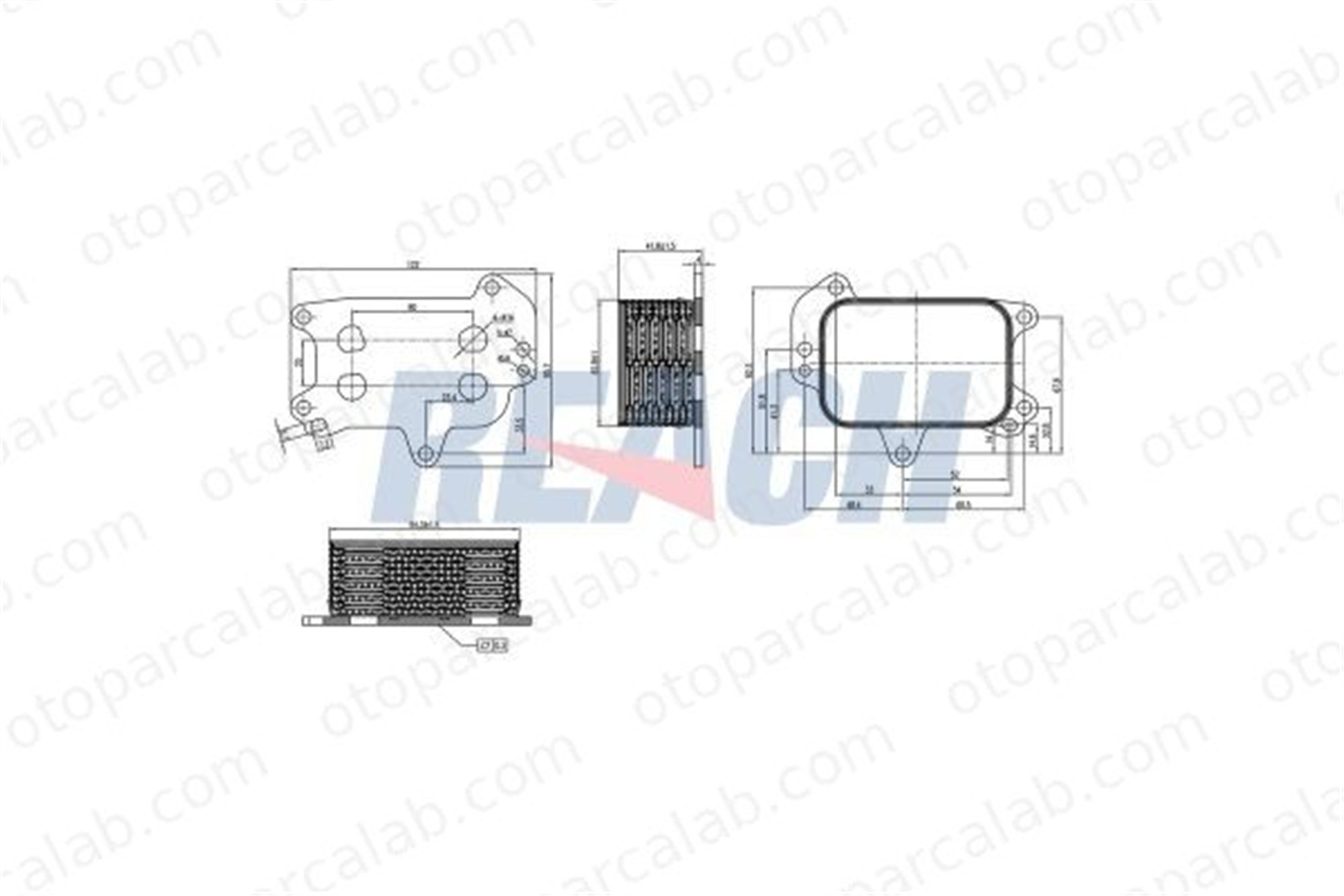 BLUE PRINT ADBP610011 Motor Yağ Soğutucu CITROËN BERLINGO Kasa/büyük limuzin PEUGEOT 208 I 9804281280 9801622280