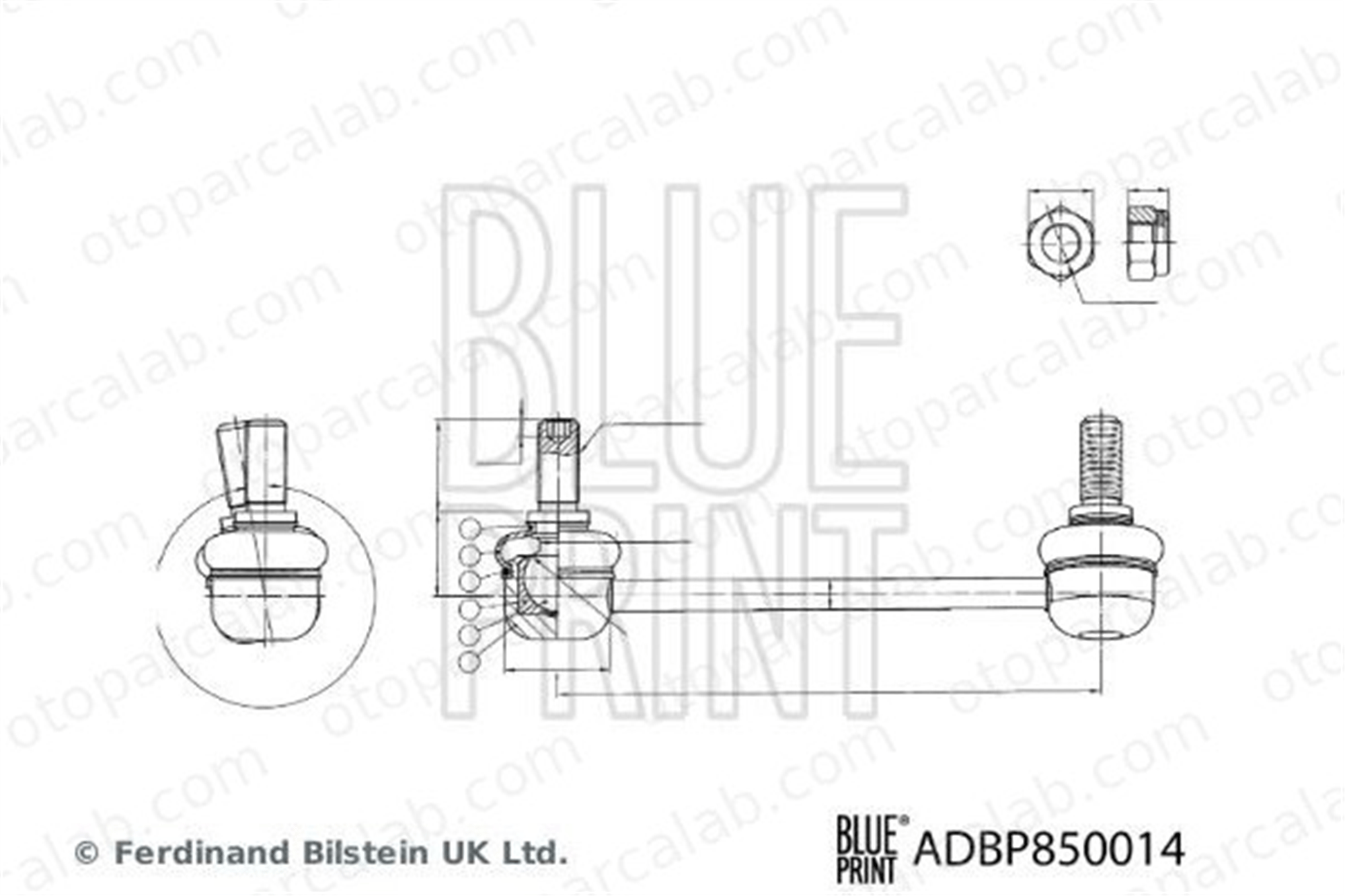 BLUE PRINT ADBP850014 Viraj Demir Askı Rotu Ön Sağ PEUGEOT 406 Break FORD USA MUSTANG Convertible MK382985