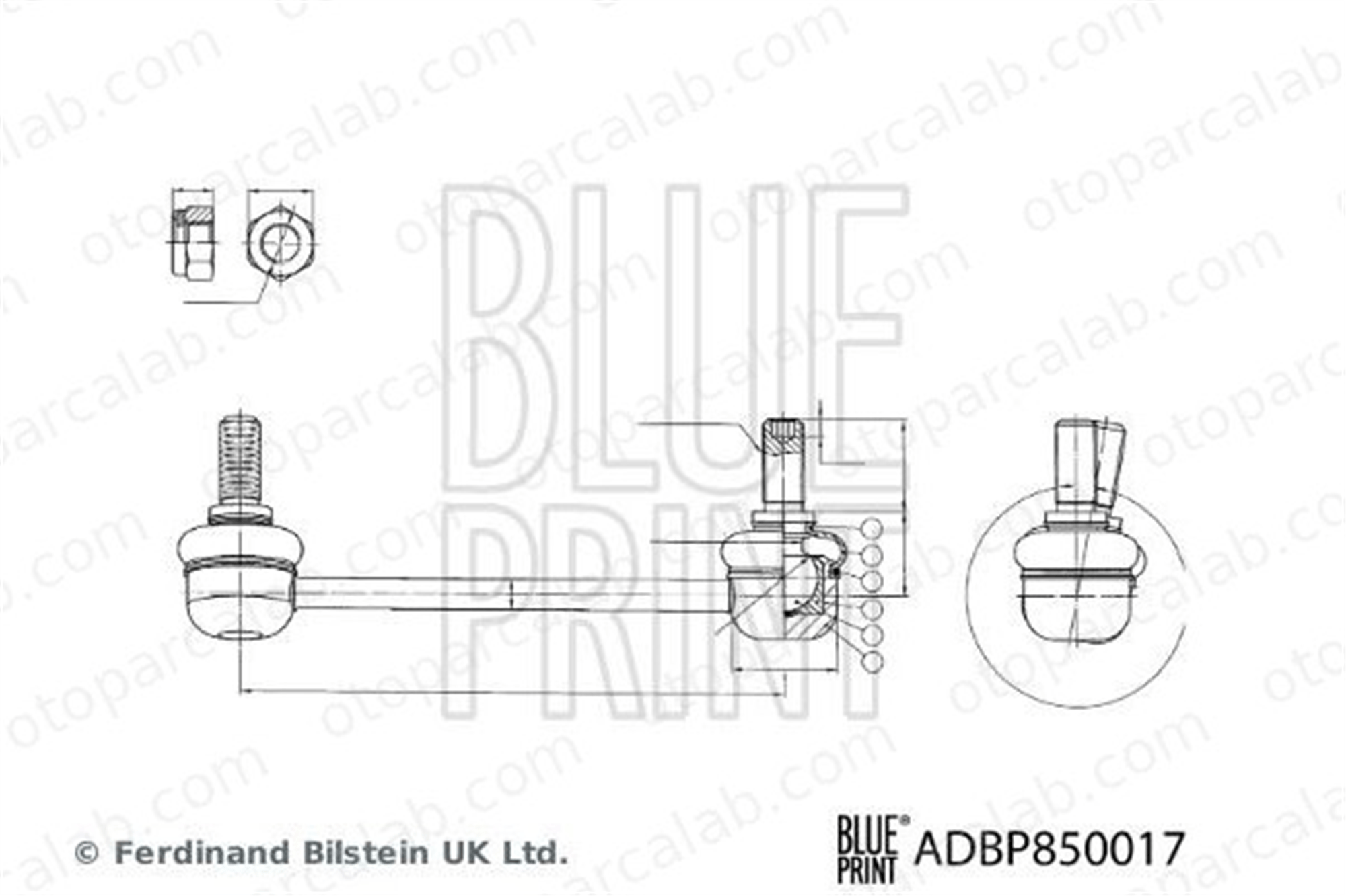 BLUE PRINT ADBP850017 Viraj Demir Askı Rotu Ön Sol PEUGEOT 406 Break FORD USA MUSTANG Convertible MK382984
