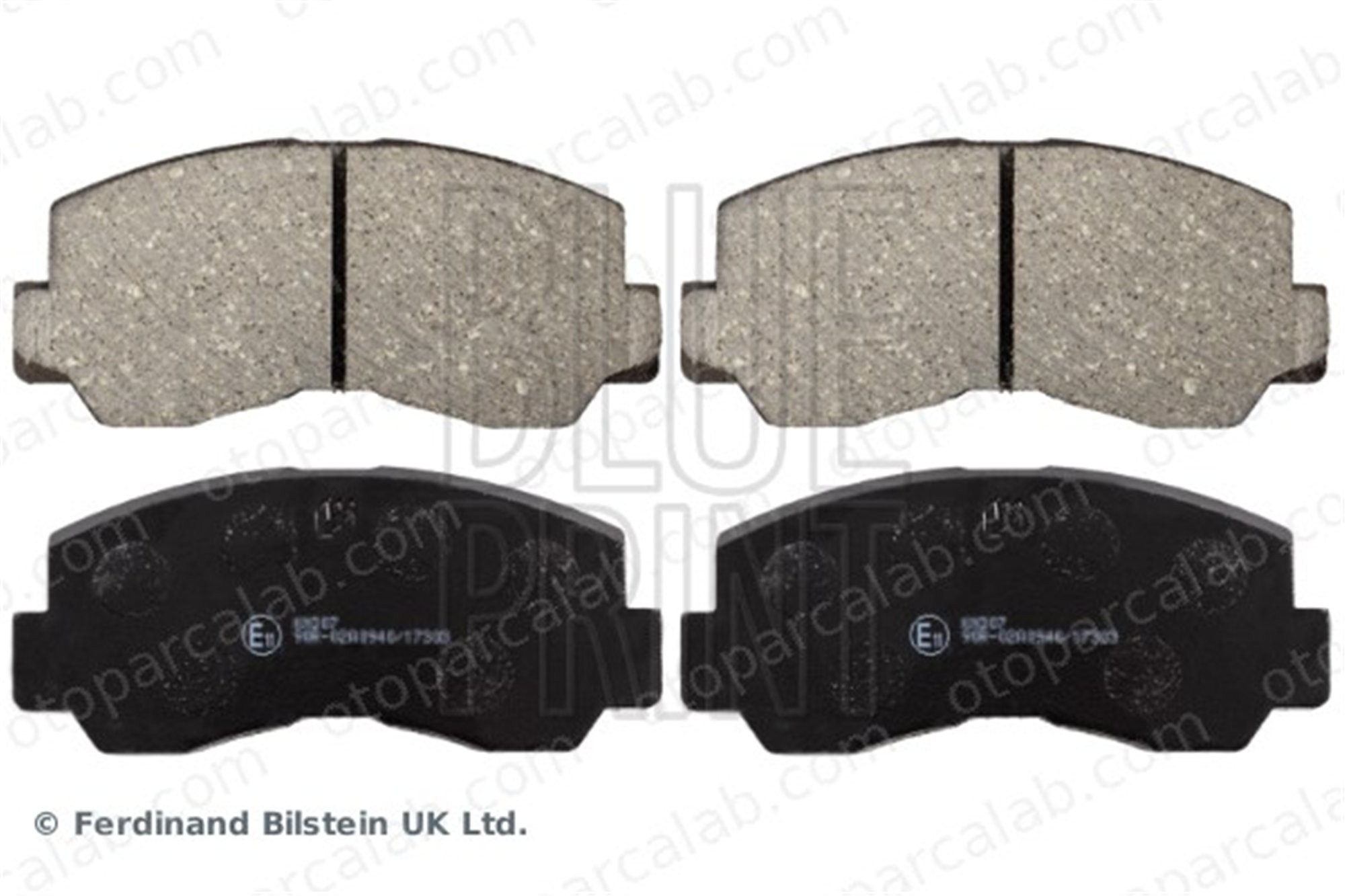 BLUE PRINT ADC44216 Fren Disk Balata Ön MITSUBISHI L 300 / DELICA II Minibüs/Otobüs PAJERO I Canvas Top MR597721 MB058197