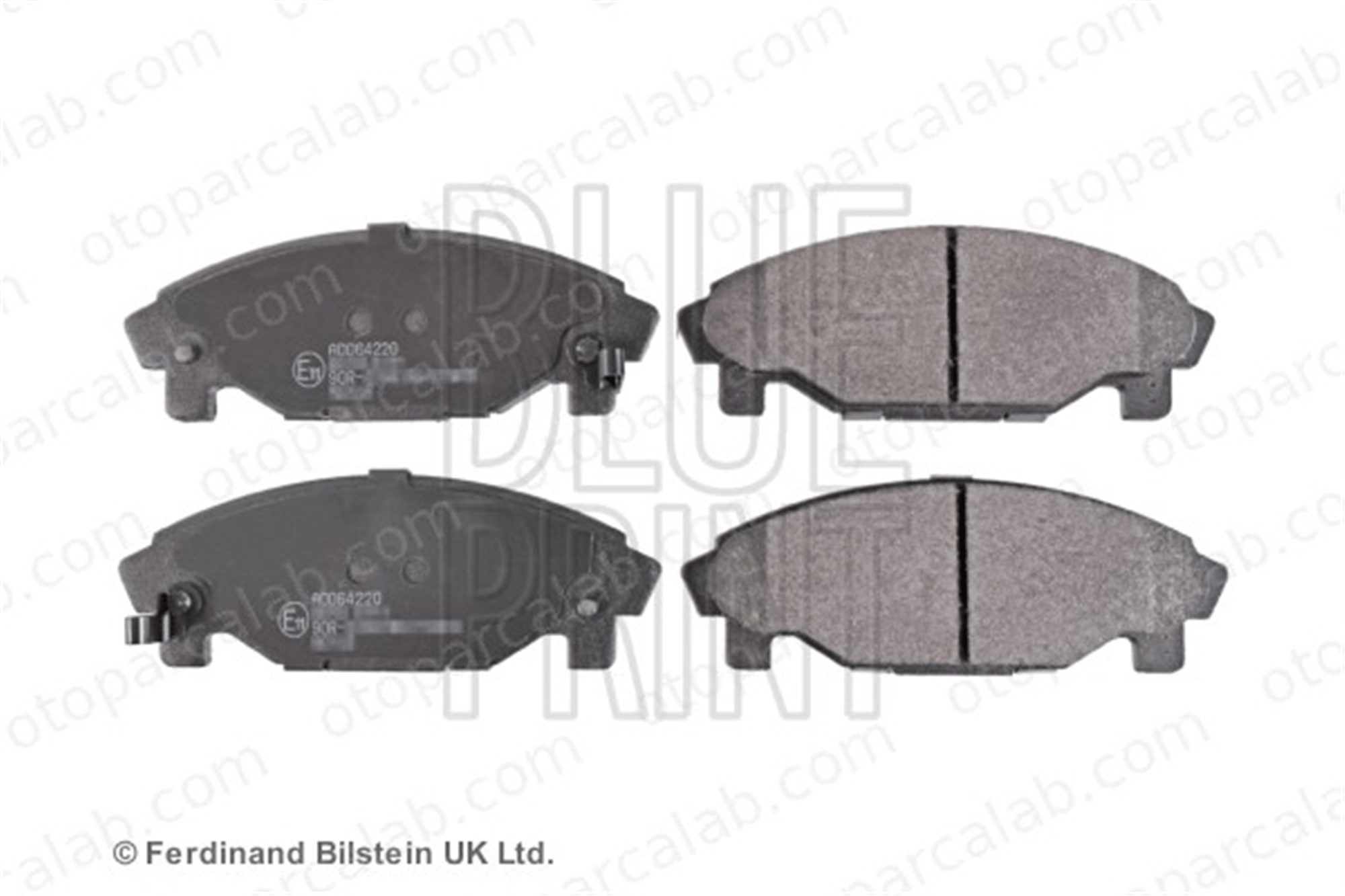 BLUE PRINT ADD64220 Fren Disk Balata Ön DAIHATSU CHARADE IV CHARADE IV Sedan 449187724 0449187724