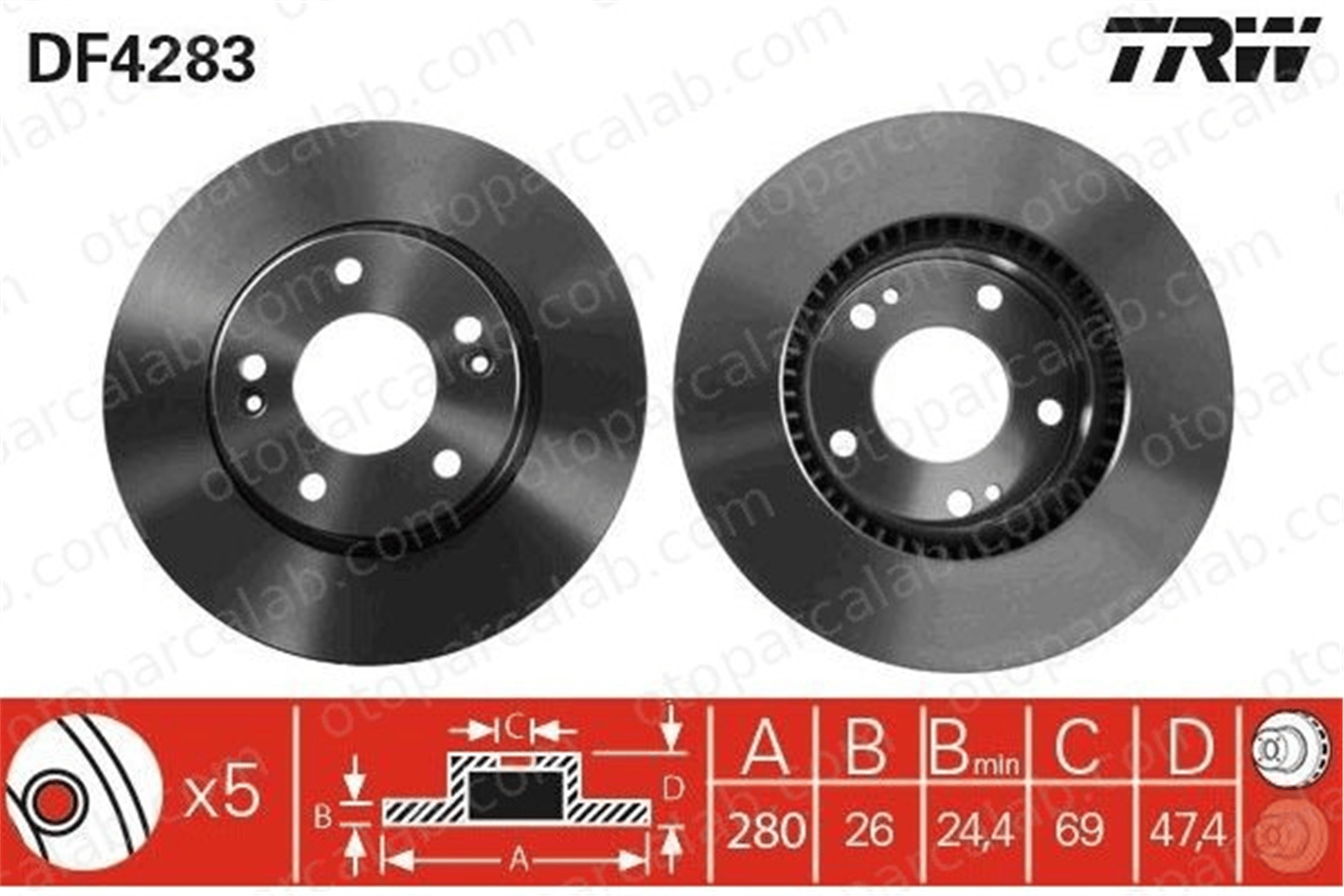 BLUE PRINT ADG04358 Fren Disk Ayna Ön Sağ ve Sol KIA CEE'D SW PRO CEE'D ADG04358 517121F000