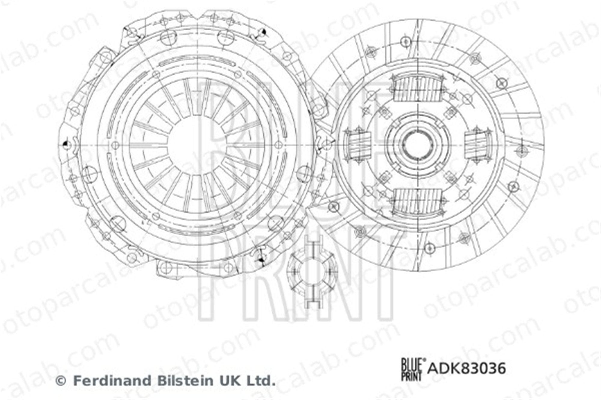 BLUE PRINT ADK83036 Debriyaj Seti SUZUKI SAMURAI SUV VITARA 2240086CA0 2210084CA0